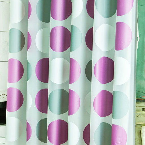 Duschvorhang EVA Badezimmer Dusche Vorhang Wasserabweisend Wasserdicht Shower Curtain 0110 Lila Punkte 180x180 cm Duschvorhang Duschvorhang_EVA_Badezimmer_Dusche_Vorhang_Wasserabweisend_Wasserdicht_Shower_Curtain_0110_-_Gardinenbox.de_-_-3679014 | Gardinenbox.de