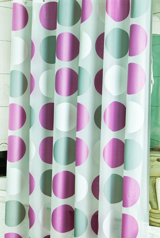 Duschvorhang EVA Badezimmer Dusche Vorhang Wasserabweisend Wasserdicht Shower Curtain 0110 Lila Punkte 180x180 cm Duschvorhang Duschvorhang_EVA_Badezimmer_Dusche_Vorhang_Wasserabweisend_Wasserdicht_Shower_Curtain_0110_-_Gardinenbox.de_-_-3679014 | Gardinenbox.de