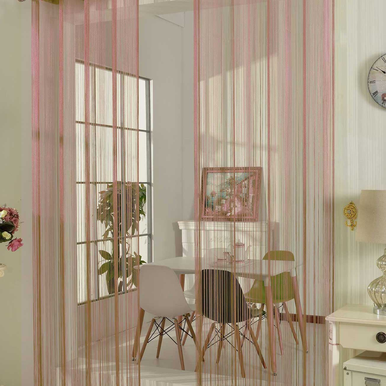 Fadengardine Fadenstore Vorhang mit Ösen Raumteiler 140 x 250 cm 20304 Rosa Fadengardine Fadengardine_Fadenstore_Vorhang_mit_Osen_Raumteiler_140_x_250_cm_20304_-_Gardinenbox.de_-_-3679335 | Gardinenbox.de
