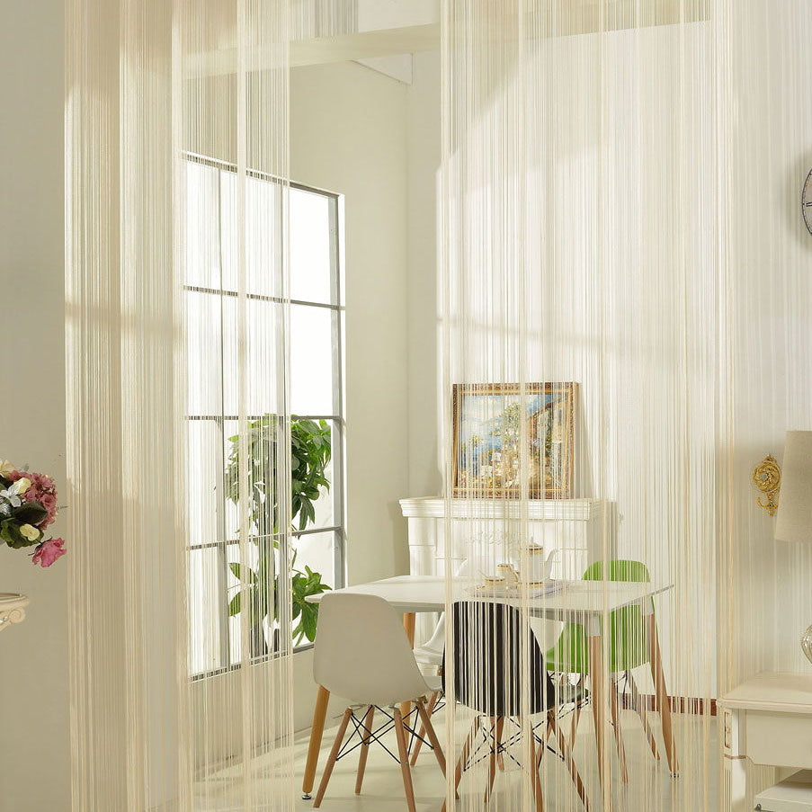 Fadengardine Fadenstore Vorhang mit Ösen Raumteiler 140 x 250 cm 20304 Creme Fadengardine Fadengardine_Fadenstore_Vorhang_mit_Osen_Raumteiler_140_x_250_cm_20304_-_Gardinenbox.de_-_-3679528 | Gardinenbox.de