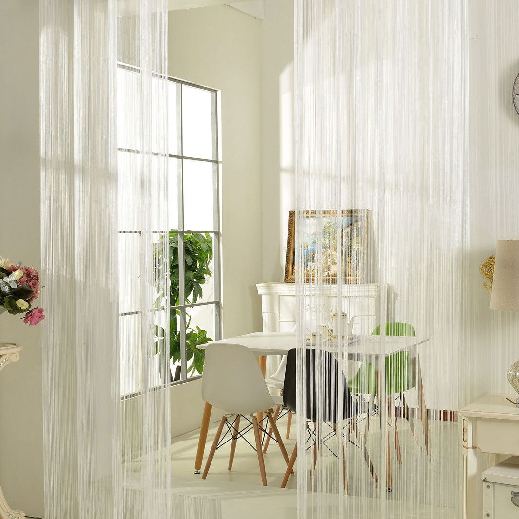 Fadengardine Fadenstore Vorhang mit Ösen Raumteiler 140 x 250 cm 20304 Weiß Fadengardine Fadengardine_Fadenstore_Vorhang_mit_Osen_Raumteiler_140_x_250_cm_20304_-_Gardinenbox.de_-_-3679568 | Gardinenbox.de