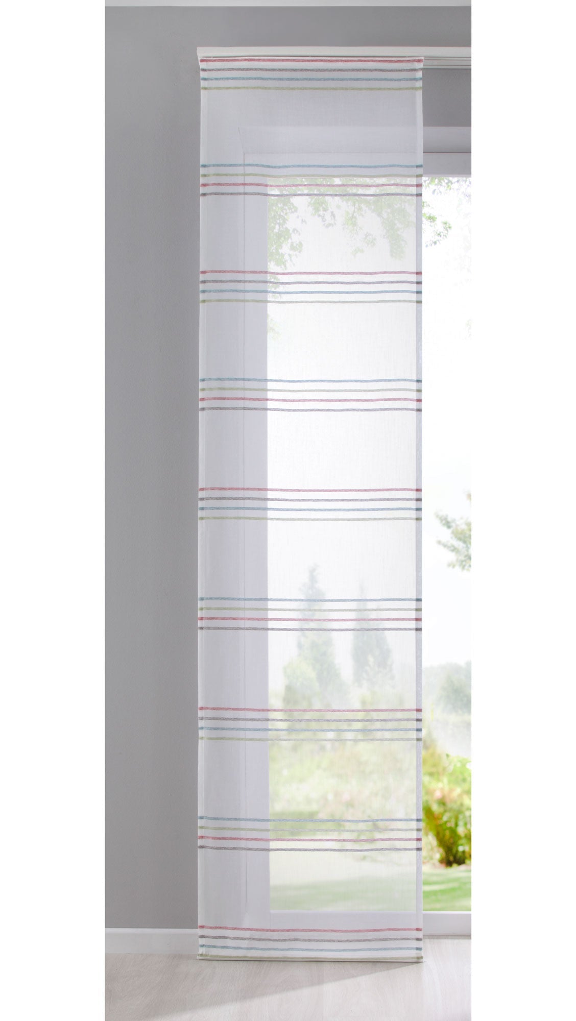 Flächenvorhang »Adana« Linien Musterung Schiebegardine Raumteiler Linien Küche Querstreifen 10000305 Bunt Schiebegardine Flachenvorhang_Adana_Linien_Musterung_Schiebegardine_Raumteiler_Linien_Kuche_Querstreifen_10000305_-_Gardinenbox.de_-_-3680098 | Gardinenbox.de