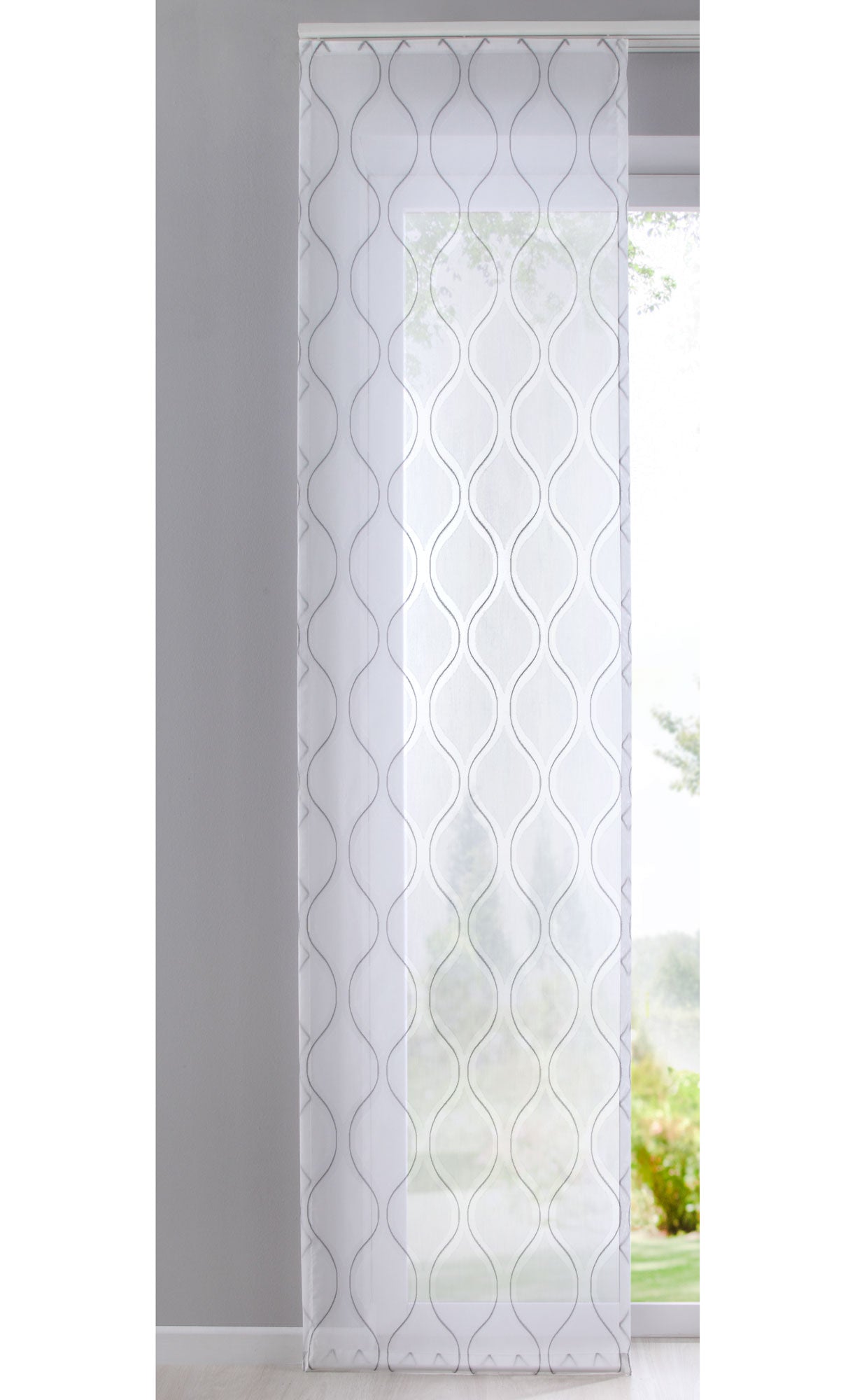 Flächenvorhang »Adiyaman« Wellen Musterung Schiebegardine Raumteiler Linien Wohnzimmer 10000306 Schwarz Schiebegardine Flachenvorhang_Adiyaman_Wellen_Musterung_Schiebegardine_Raumteiler_Linien_Wohnzimmer_10000306_-_Gardinenbox.de_-_-3680189 | Gardinenbox.de