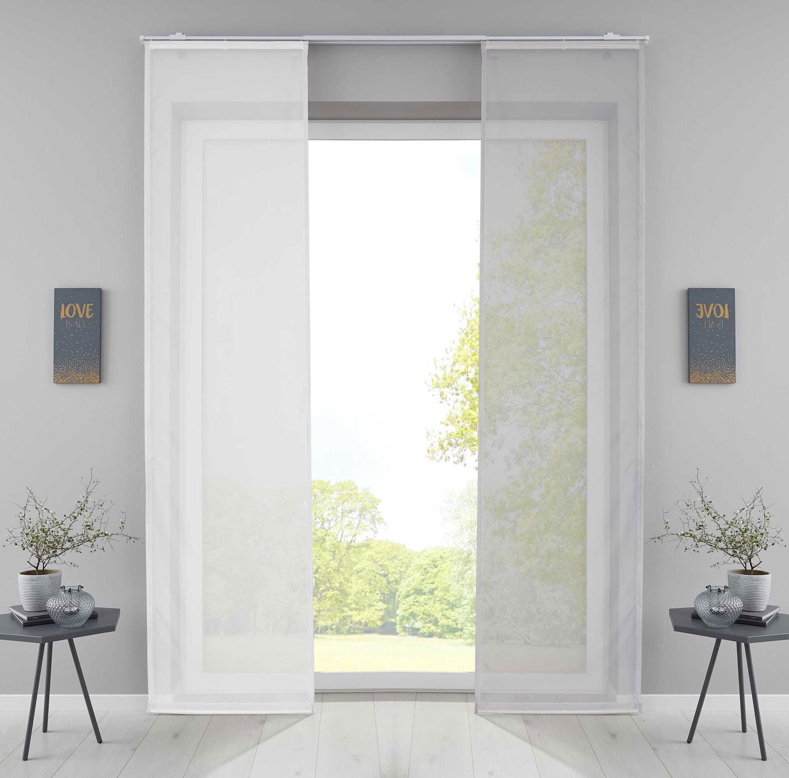 Flächenvorhang »Erzurum« Gaze Gewebe Gitterstruktur Schiebegardine Raumteiler Wohnzimmer 202081 Schiebegardine Flachenvorhang_Erzurum_Gaze_Gewebe_Gitterstruktur_Schiebegardine_Raumteiler_Wohnzimmer_202081_-_Gardinenbox.de_-_-3680544 | Gardinenbox.de