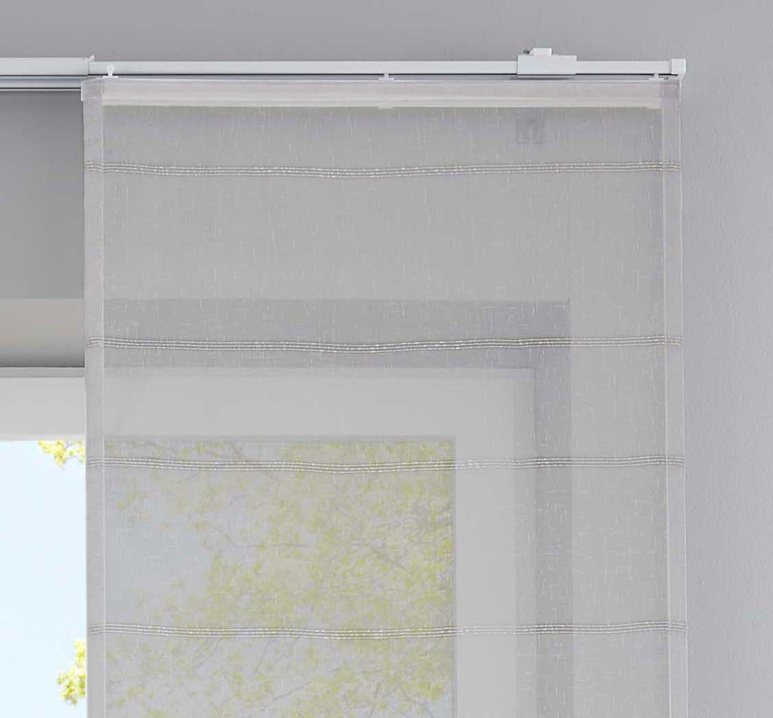 Flächenvorhang »Hatay« Gaze Gewebe Gitterstruktur Linien Musterung Schiebegardine Raumteiler Wohnzimmer 202082 Schiebegardine Flachenvorhang_Hatay_Gaze_Gewebe_Gitterstruktur_Linien_Musterung_Schiebegardine_Raumteiler_Wohnzimmer_202082_-_Gardinenbox.de_-_-3680644 | Gardinenbox.de