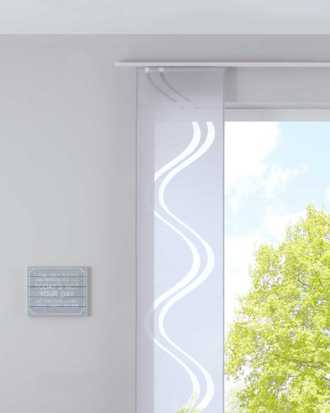 Flächenvorhang Schiebegardine Ausbrenner Qualität modern mit Wellen Muster transparent Paneelwagen Beschwerungsstange 20190418 Schiebegardine Flachenvorhang_Schiebegardine_Ausbrenner_Qualitat_modern_mit_Wellen_Muster_transparent_Paneelwagen_Beschwerungsstange_20190418_-_Gardinenbox.de_-_-3680002 | Gardinenbox.de