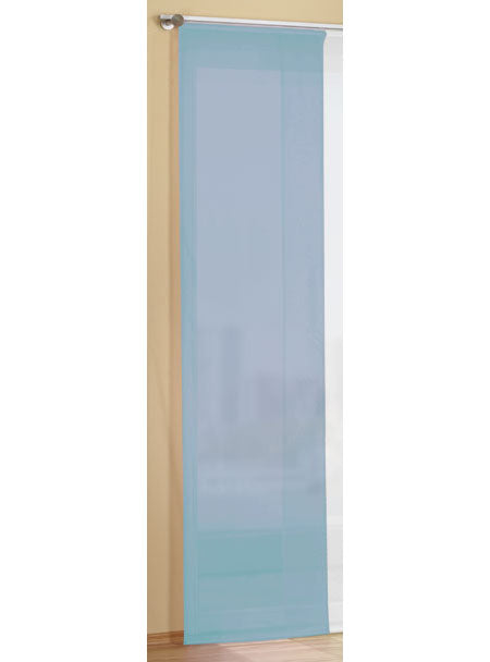 Flächenvorhang Schiebegardine Voile Uni transparent mit Paneelwagen und Beschwerungsstange 80600 Blau Schiebegardine Flachenvorhang_Schiebegardine_Voile_Uni_transparent_mit_Paneelwagen_und_Beschwerungsstange_80600_-_Gardinenbox.de_-_-3680070 | Gardinenbox.de