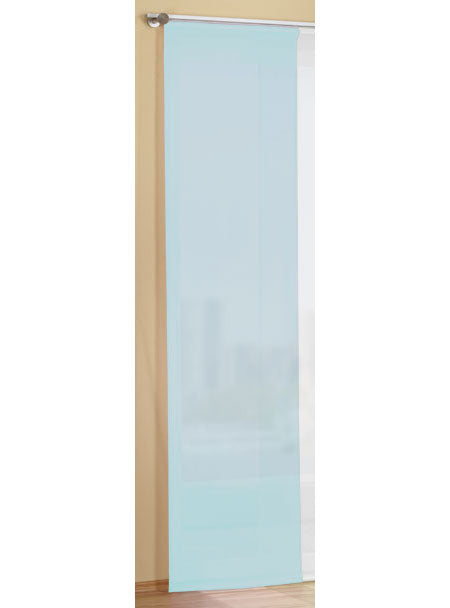 Flächenvorhang Schiebegardine Voile Uni transparent mit Paneelwagen und Beschwerungsstange 80600 Hellblau Schiebegardine Flachenvorhang_Schiebegardine_Voile_Uni_transparent_mit_Paneelwagen_und_Beschwerungsstange_80600_-_Gardinenbox.de_-_-3680078 | Gardinenbox.de