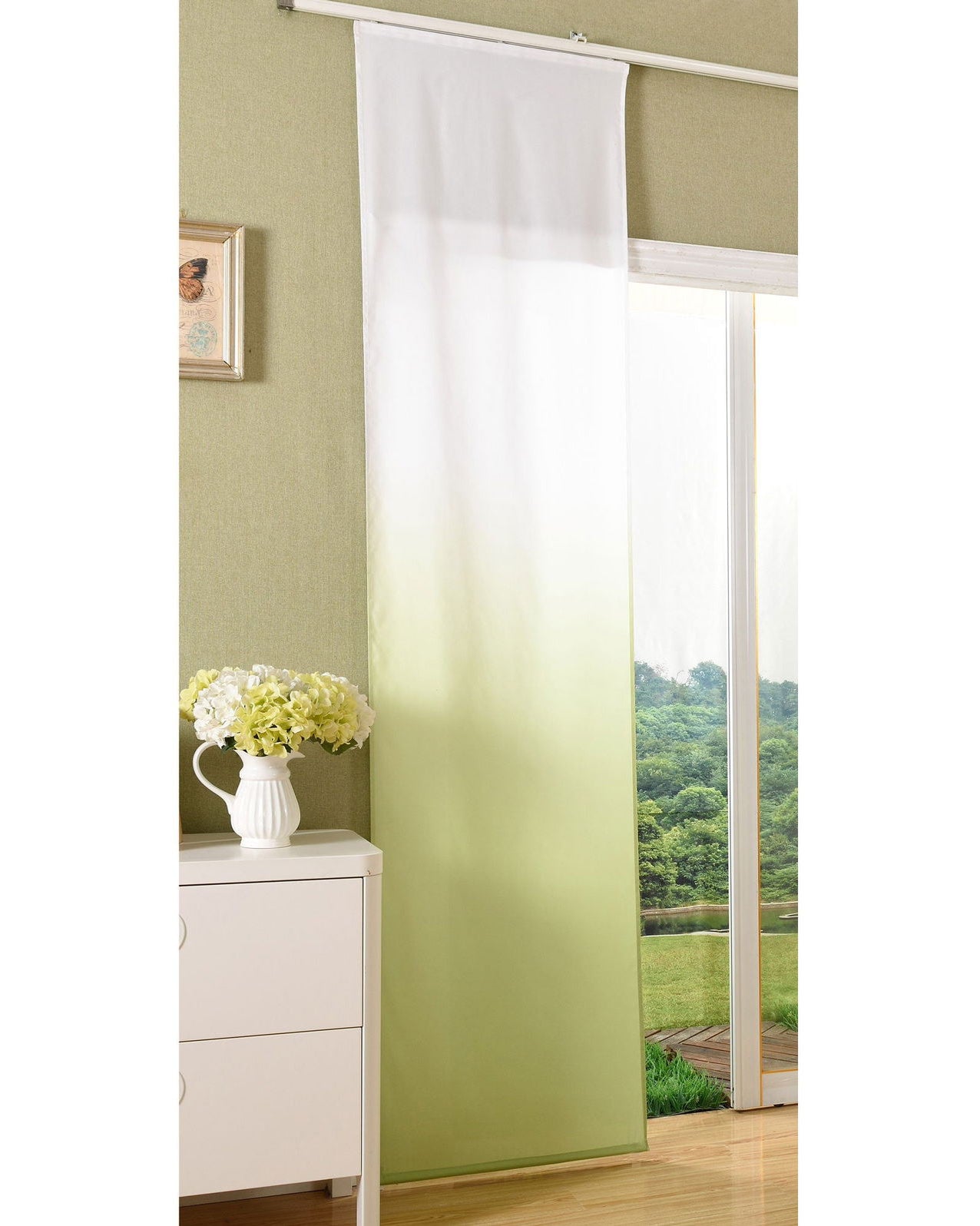 Flächenvorhang blickdicht Farbverlauf mit Paneelwagen und Beschwerungsstange Microsatin Microfaser 85425 Apfelgrün Schiebegardine Flachenvorhang_blickdicht_Farbverlauf_mit_Paneelwagen_und_Beschwerungsstange_Microsatin_Microfaser_85425_-_Gardinenbox.de_-_-3679605 | Gardinenbox.de
