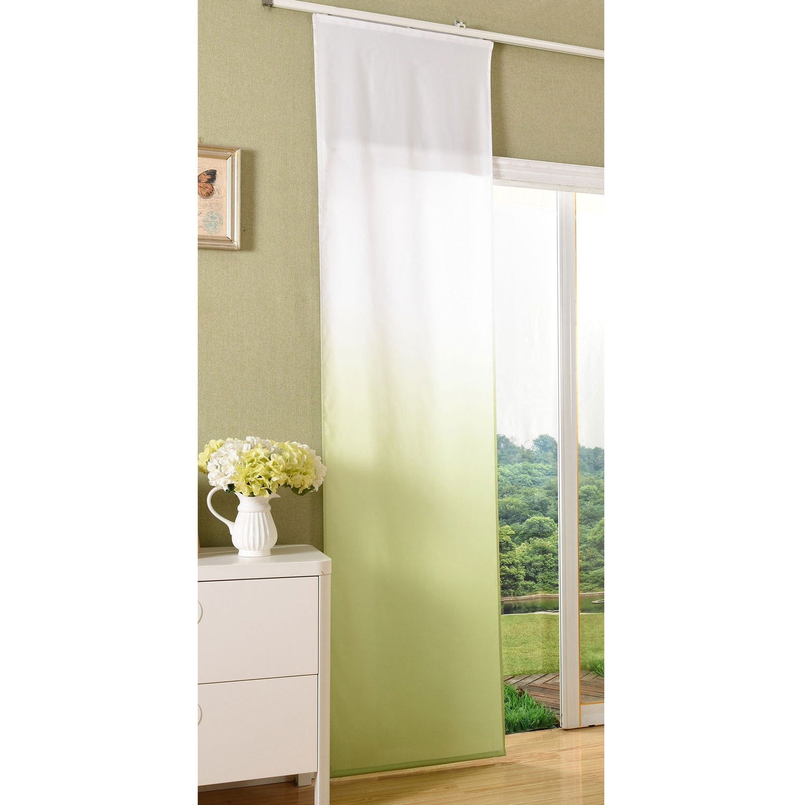 Flächenvorhang blickdicht Farbverlauf mit Paneelwagen und Beschwerungsstange Microsatin Microfaser 85425 Apfelgrün Schiebegardine Flachenvorhang_blickdicht_Farbverlauf_mit_Paneelwagen_und_Beschwerungsstange_Microsatin_Microfaser_85425_-_Gardinenbox.de_-_-3679605 | Gardinenbox.de