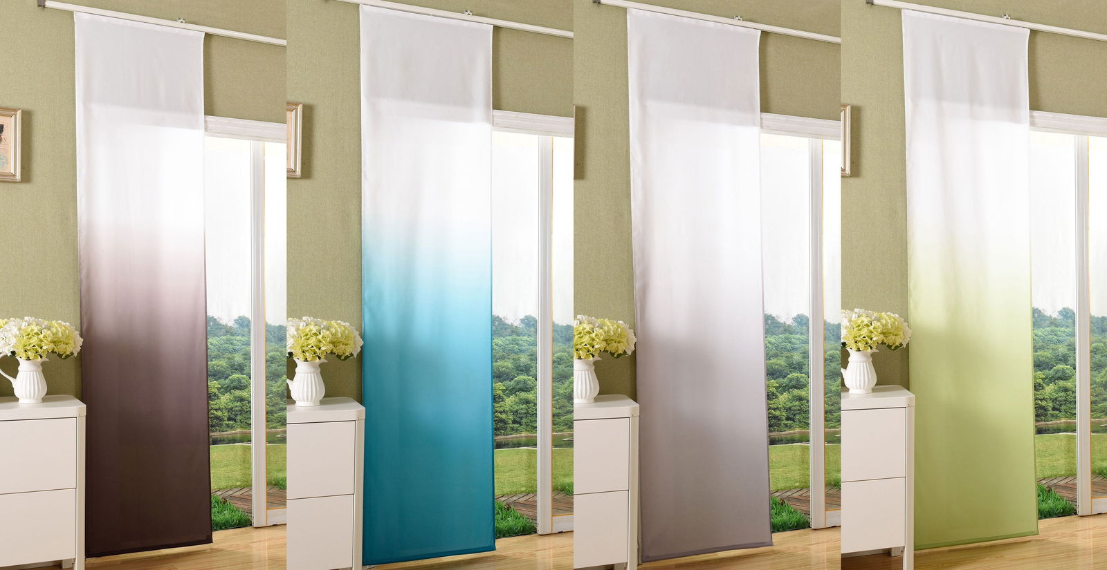 Flächenvorhang blickdicht Farbverlauf mit Paneelwagen und Beschwerungsstange Microsatin Microfaser 85425 Schiebegardine Flachenvorhang_blickdicht_Farbverlauf_mit_Paneelwagen_und_Beschwerungsstange_Microsatin_Microfaser_85425_-_Gardinenbox.de_-_-3679647 | Gardinenbox.de