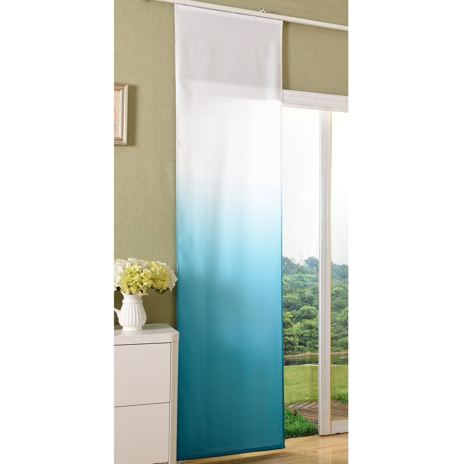 Flächenvorhang blickdicht Farbverlauf mit Paneelwagen und Beschwerungsstange Microsatin Microfaser 85425 Türkis Schiebegardine Flachenvorhang_blickdicht_Farbverlauf_mit_Paneelwagen_und_Beschwerungsstange_Microsatin_Microfaser_85425_-_Gardinenbox.de_-_-3679729 | Gardinenbox.de