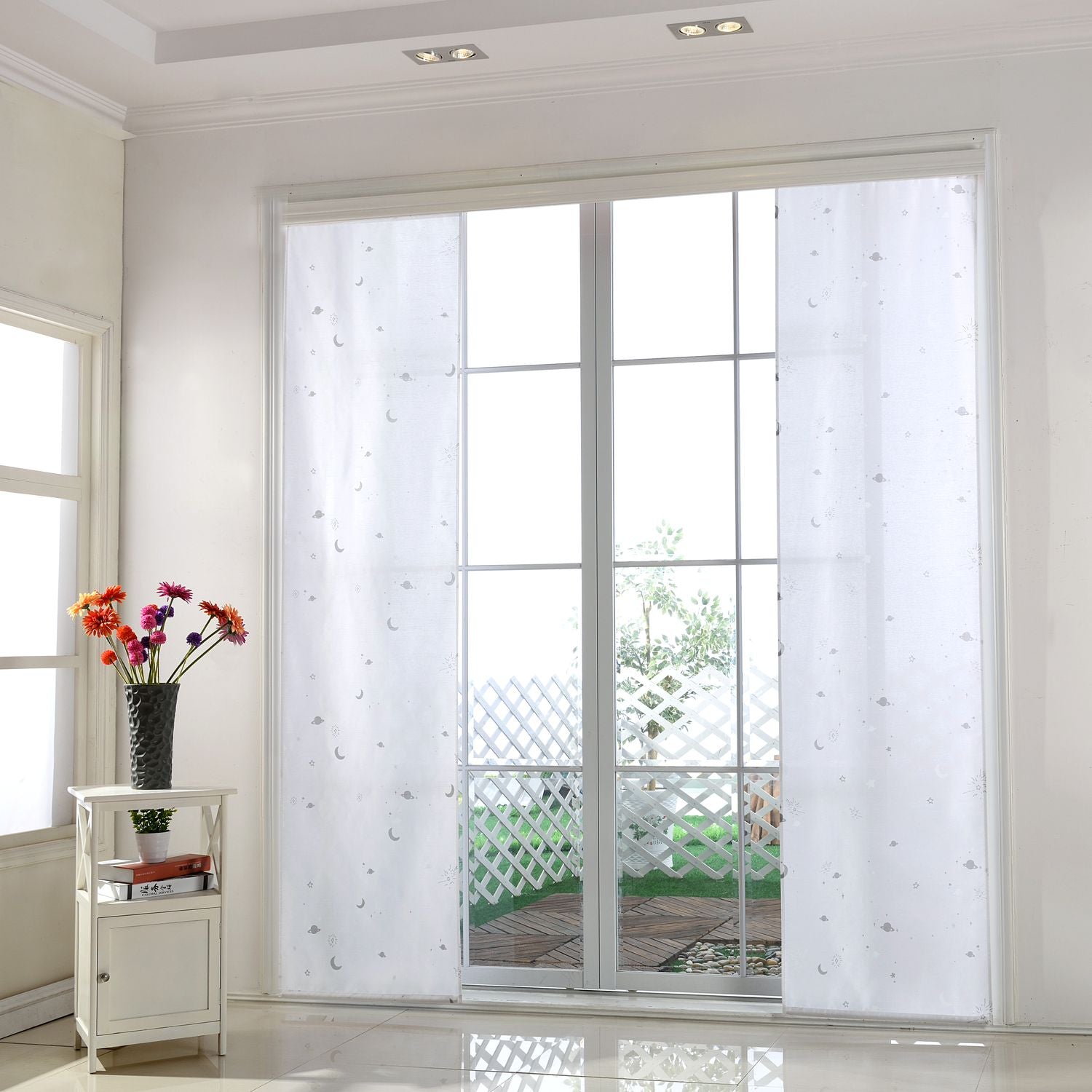 Flächenvorhang blickdicht Motiv Sterne Monde fluoreszierend Kinder Kids Paneelwagen (Höhe x Breite cm) 80495 Schiebegardine Flachenvorhang_blickdicht_Motiv_Sterne_Monde_fluoreszierend_Kinder_Kids_Paneelwagen_Hohe_x_Breite_cm_80495_-_Gardinenbox.de_-_-3679818 | Gardinenbox.de