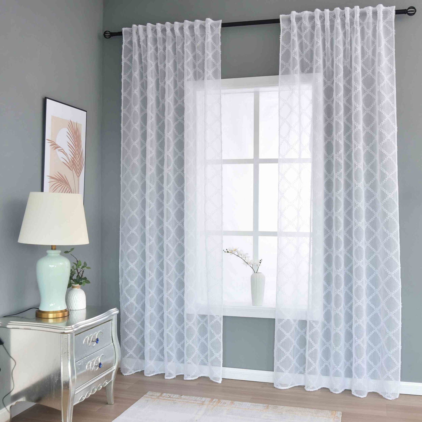 Gardine HxB 245x140 cm Natur Diamond »VALENCIA« Multiband Aufhängung Scherli Transparent Leinen-Optik 2023430 Gardinenschal Gardine_HxB_245x145_cm_Natur_Diamond_VALENCIA_Multiband_Aufhangung_Scherli_Transparent_Leinen-Optik_2023430_-_Gardinenbox.de_-_-3681082 | Gardinenbox.de