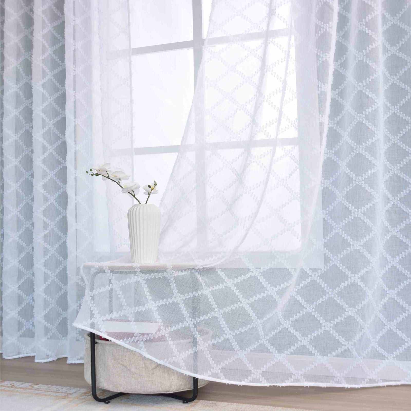 Gardine HxB 245x140 cm Natur Diamond »VALENCIA« Multiband Aufhängung Scherli Transparent Leinen-Optik 2023430 Gardinenschal Gardine_HxB_245x145_cm_Natur_Diamond_VALENCIA_Multiband_Aufhangung_Scherli_Transparent_Leinen-Optik_2023430_-_Gardinenbox.de_-_-3681104 | Gardinenbox.de