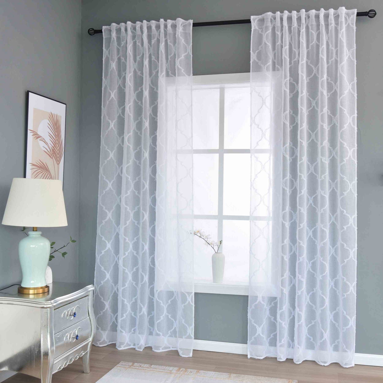 Gardine HxB 245x140 cm Natur Lacework »VALENCIA« Multiband Aufhängung Scherli Transparent Leinen-Optik 2023440 Gardinenschal Gardine_HxB_245x145_cm_Natur_Lacework_VALENCIA_Multiband_Aufhangung_Scherli_Transparent_Leinen-Optik_2023440_-_Gardinenbox.de_-_-3681127 | Gardinenbox.de