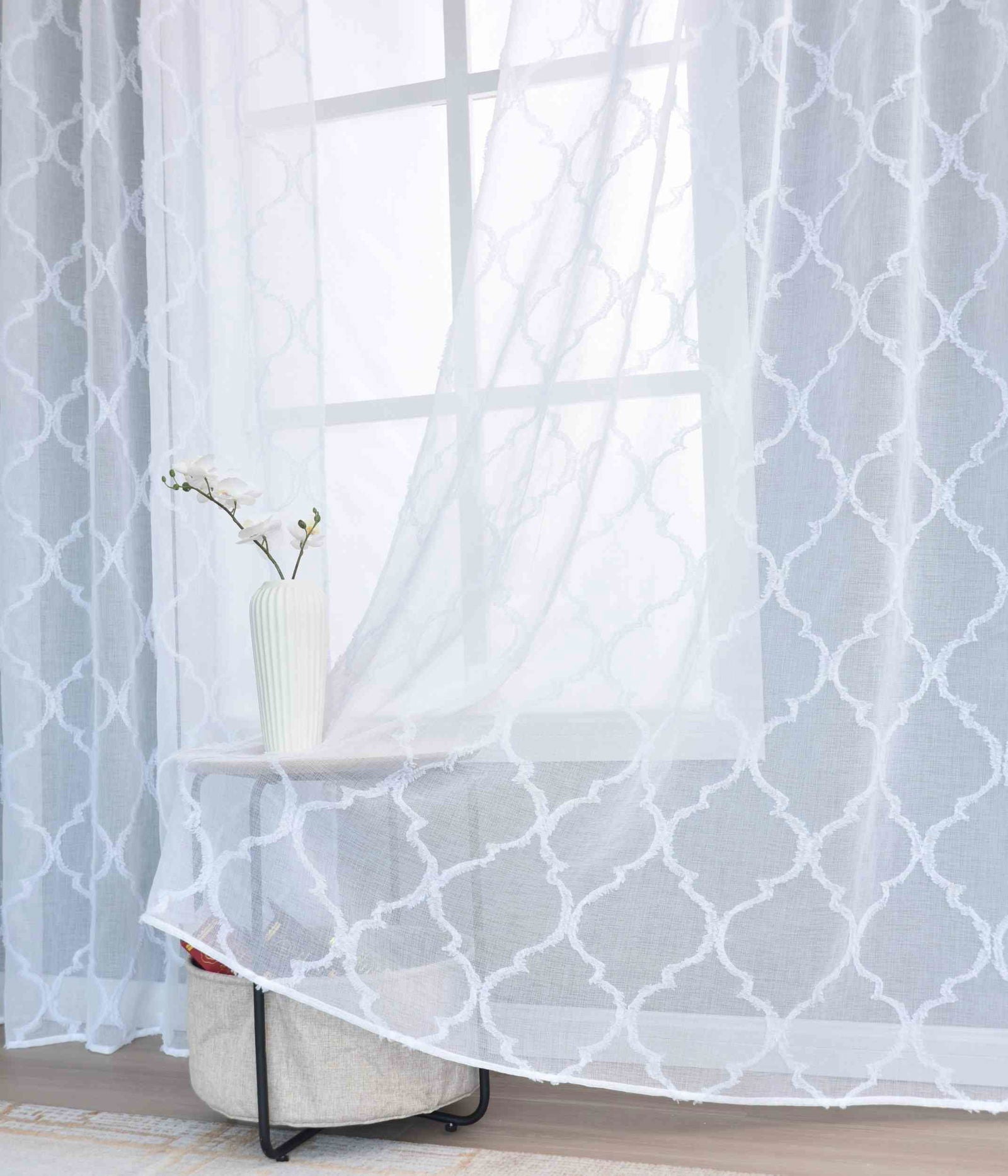 Gardine HxB 245x140 cm Natur Lacework »VALENCIA« Multiband Aufhängung Scherli Transparent Leinen-Optik 2023440 Gardinenschal Gardine_HxB_245x145_cm_Natur_Lacework_VALENCIA_Multiband_Aufhangung_Scherli_Transparent_Leinen-Optik_2023440_-_Gardinenbox.de_-_-3681149 | Gardinenbox.de