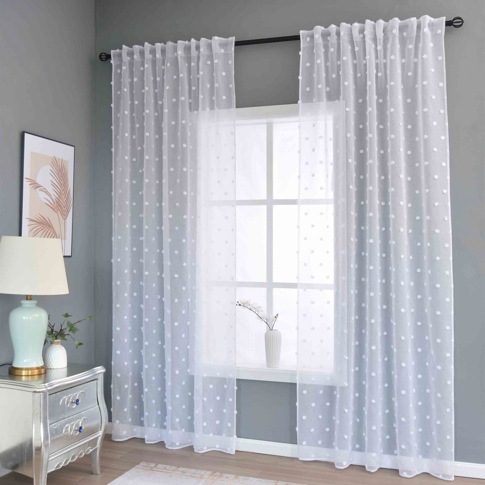 Gardine HxB 245x140 cm Natur Snowflakes »VALENCIA« Multiband Aufhängung Scherli Transparent Leinen-Optik 2023450 Gardinenschal Gardine_HxB_245x145_cm_Natur_Snowflakes_VALENCIA_Multiband_Aufhangung_Scherli_Transparent_Leinen-Optik_2023450_-_Gardinenbox.de_-_-3681190 | Gardinenbox.de