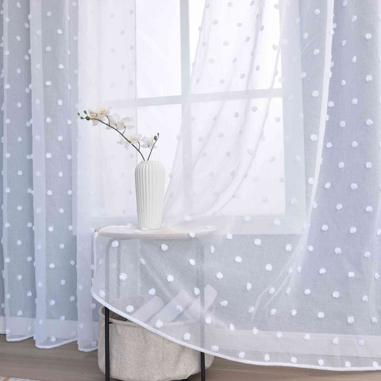 Gardine HxB 245x140 cm Natur Snowflakes »VALENCIA« Multiband Aufhängung Scherli Transparent Leinen-Optik 2023450 Gardinenschal Gardine_HxB_245x145_cm_Natur_Snowflakes_VALENCIA_Multiband_Aufhangung_Scherli_Transparent_Leinen-Optik_2023450_-_Gardinenbox.de_-_-3681235 | Gardinenbox.de