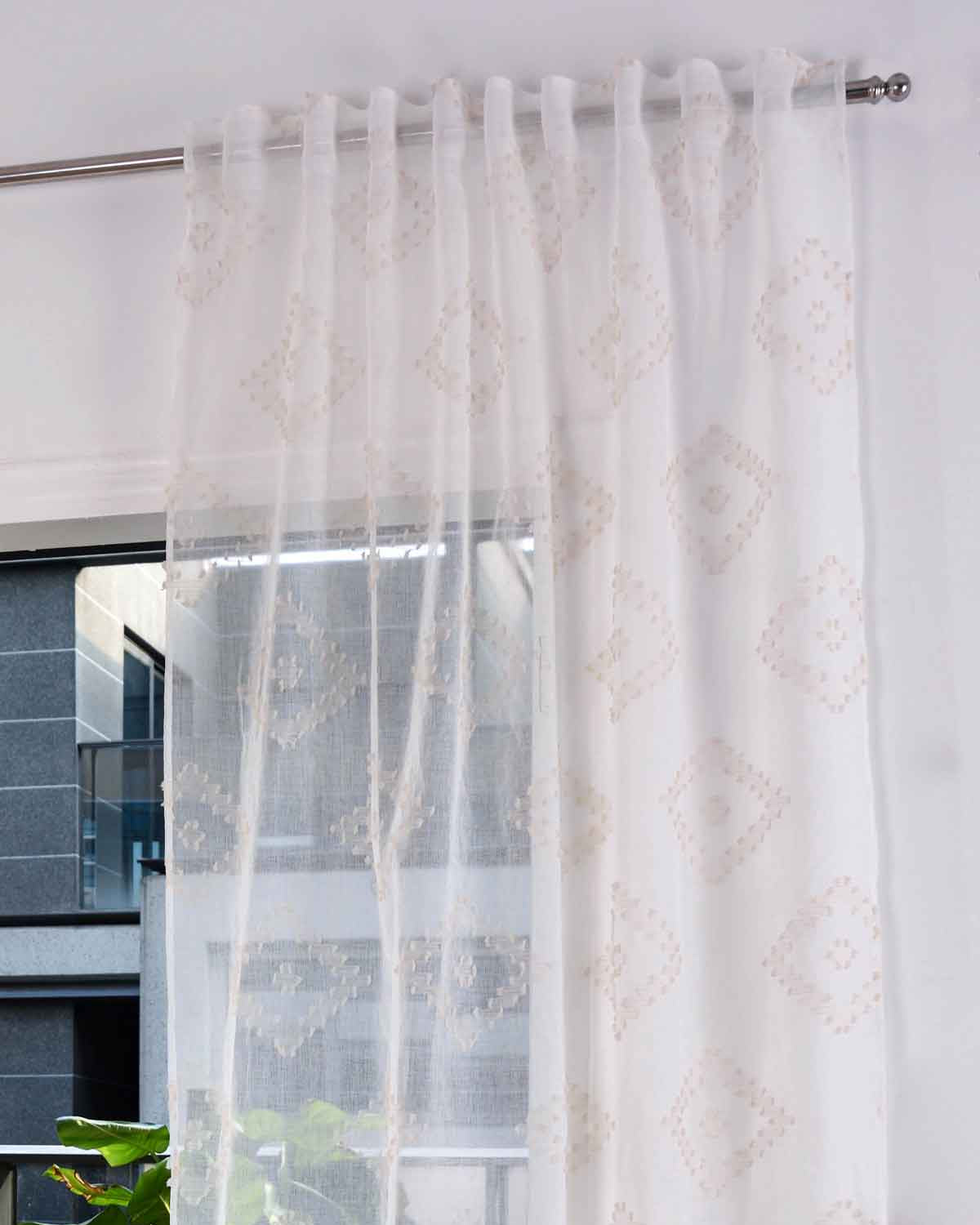 Gardine HxB 245x140 cm Natur Taupe Chevron »VALENCIA« Multiband Aufhängung Scherli Transparent Leinen-Optik 2023460 Gardinenschal Gardine_HxB_245x145_cm_Natur_Taupe_Chevron_VALENCIA_Multiband_Aufhangung_Scherli_Transparent_Leinen-Optik_2023460_-_Gardinenbox.de_-_-3681240 | Gardinenbox.de