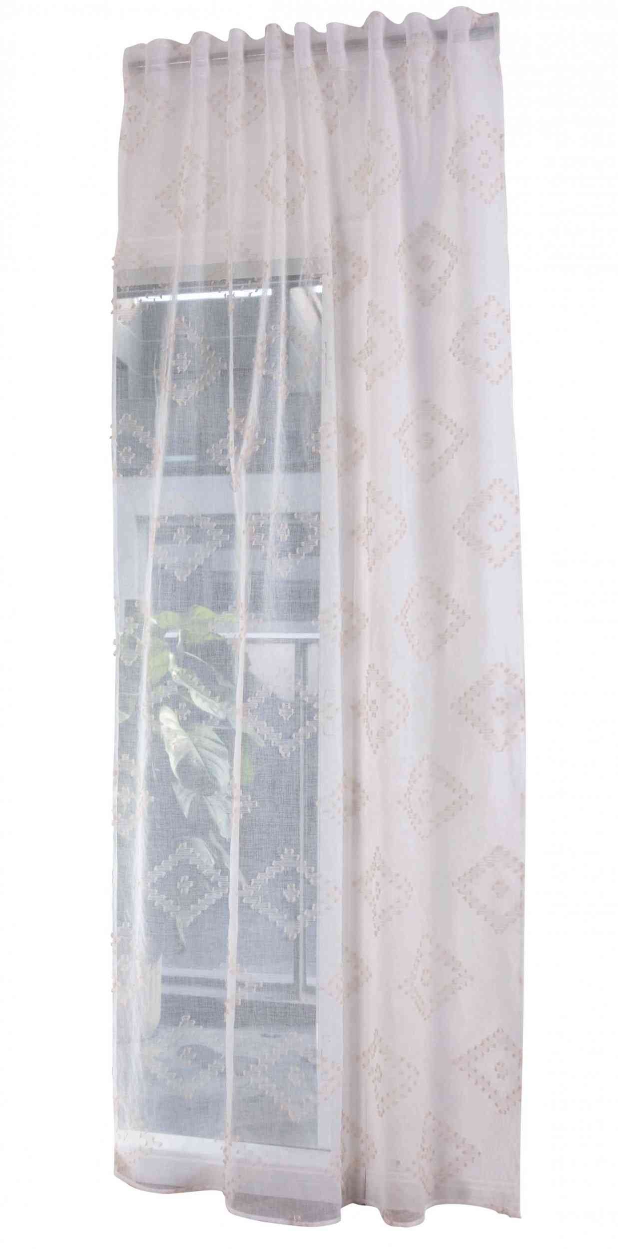 Gardine HxB 245x140 cm Natur Taupe Chevron »VALENCIA« Multiband Aufhängung Scherli Transparent Leinen-Optik 2023460 Gardinenschal Gardine_HxB_245x145_cm_Natur_Taupe_Chevron_VALENCIA_Multiband_Aufhangung_Scherli_Transparent_Leinen-Optik_2023460_-_Gardinenbox.de_-_-3681263 | Gardinenbox.de