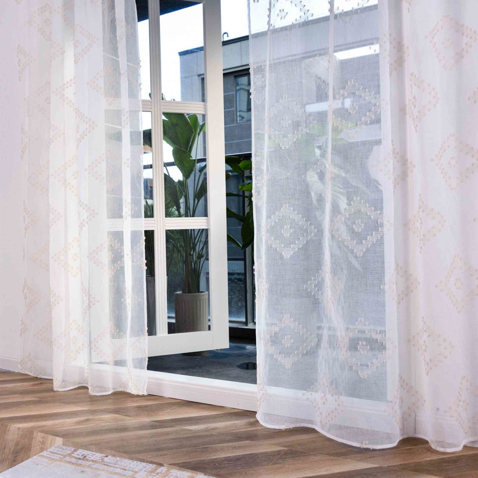 Gardine HxB 245x140 cm Natur Taupe Chevron »VALENCIA« Multiband Aufhängung Scherli Transparent Leinen-Optik 2023460 Gardinenschal Gardine_HxB_245x145_cm_Natur_Taupe_Chevron_VALENCIA_Multiband_Aufhangung_Scherli_Transparent_Leinen-Optik_2023460_-_Gardinenbox.de_-_-3681274 | Gardinenbox.de