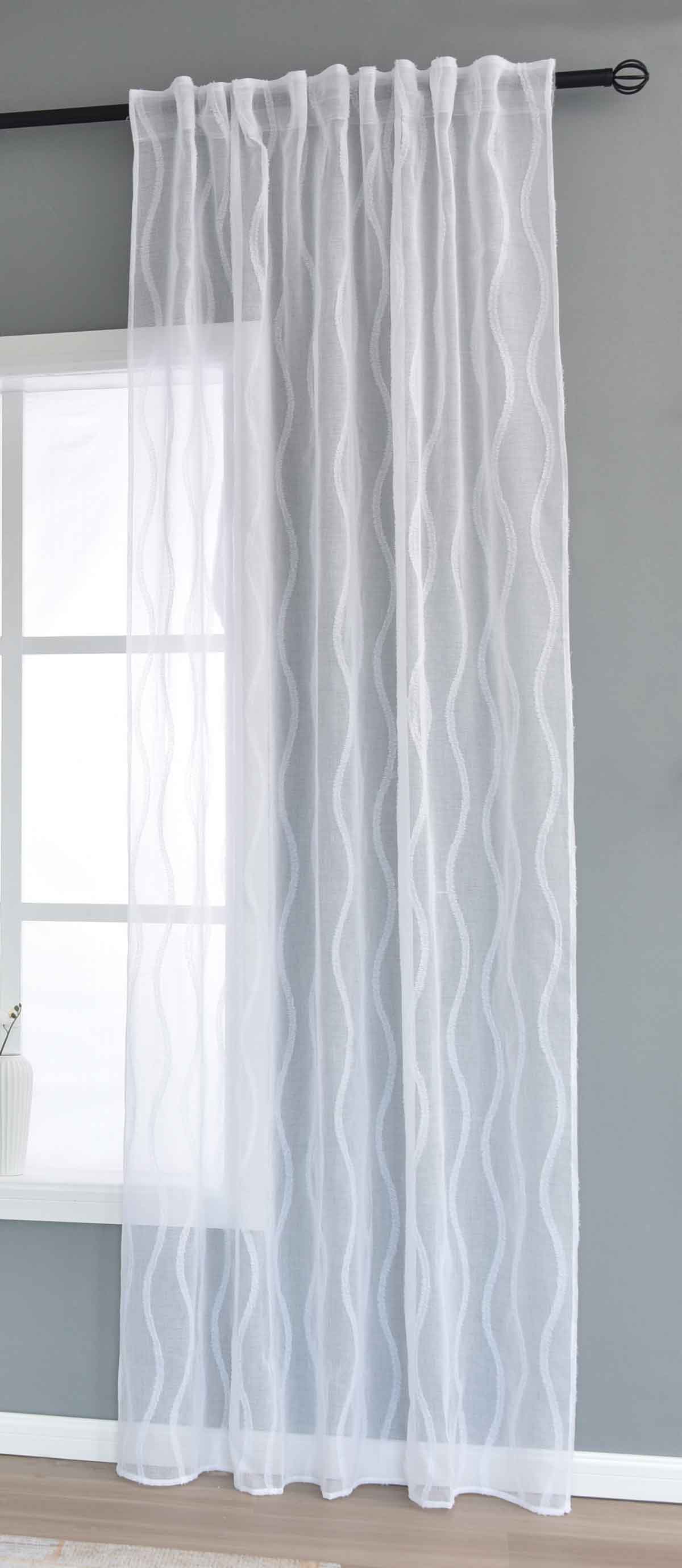 Gardine HxB 245x140 cm Natur Waves »VALENCIA« Multiband Aufhängung Scherli Transparent Leinen-Optik 2023420 Gardinenschal Gardine_HxB_245x145_cm_Natur_Waves_VALENCIA_Multiband_Aufhangung_Scherli_Transparent_Leinen-Optik_2023420_-_Gardinenbox.de_-_-3681429 | Gardinenbox.de