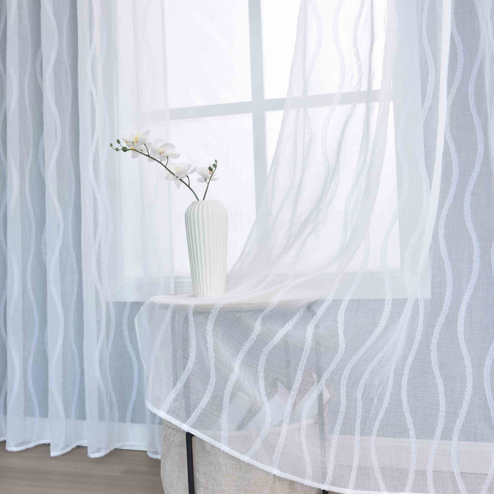 Gardine HxB 245x140 cm Natur Waves »VALENCIA« Multiband Aufhängung Scherli Transparent Leinen-Optik 2023420 Gardinenschal Gardine_HxB_245x145_cm_Natur_Waves_VALENCIA_Multiband_Aufhangung_Scherli_Transparent_Leinen-Optik_2023420_-_Gardinenbox.de_-_-3681456 | Gardinenbox.de