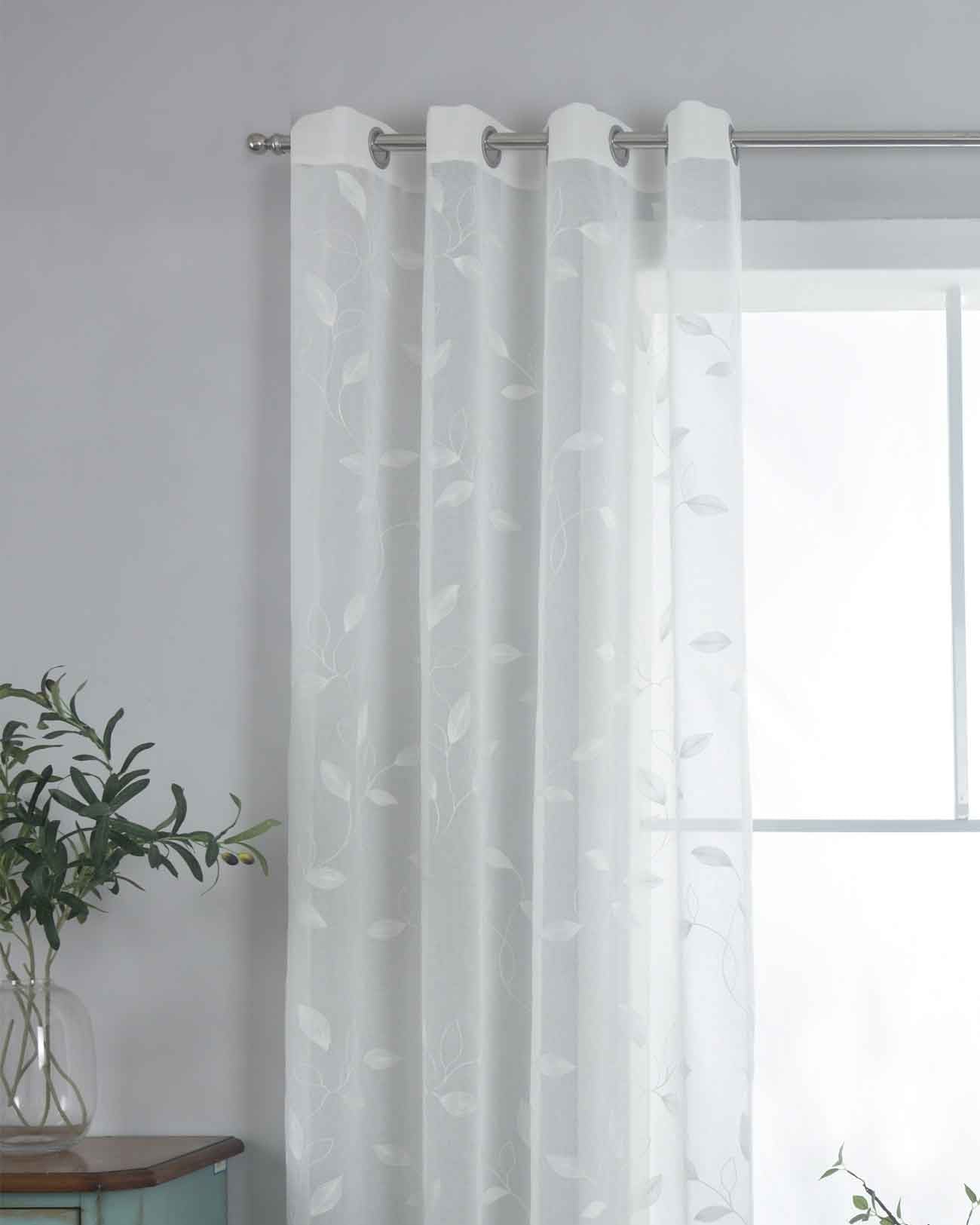 Gardine Leinenoptik Metallösen »BAMBERG« zarte Stickerei Blattmuster lichtdurchlässig pflegeleicht 2023495 HxB 175x140 cm Gardinenschal Gardine_Leinenoptik_Metallosen_BAMBERG_zarte_Stickerei_Blattmuster_lichtdurchlassig_pflegeleicht_2023495_-_Gardinenbox.de_-_-3681554 | Gardinenbox.de