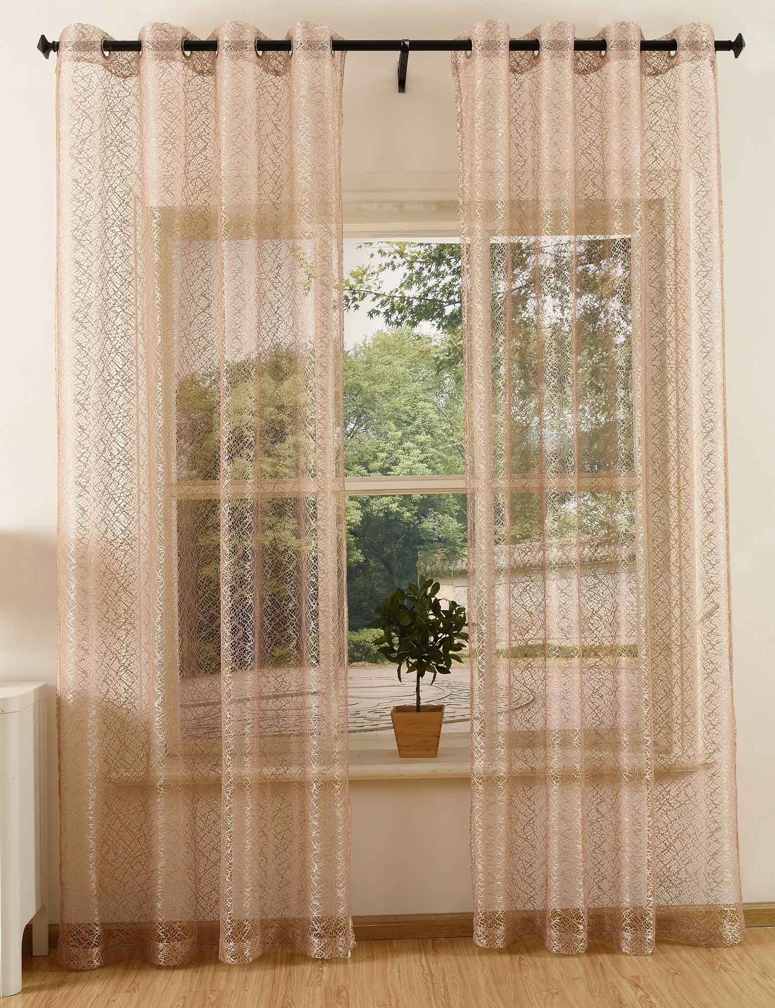 Gardine Netz Struktur mit Ösen einfarbig transparent Deko Vorhang Netzvorhang 203522 Taupe 2 Stück 245x140 Netzgardine Gardine_Netz_Struktur_mit_Osen_einfarbig_transparent_Deko_Vorhang_Netzvorhang_203522_-_Gardinenbox.de_-_-3681674 | Gardinenbox.de