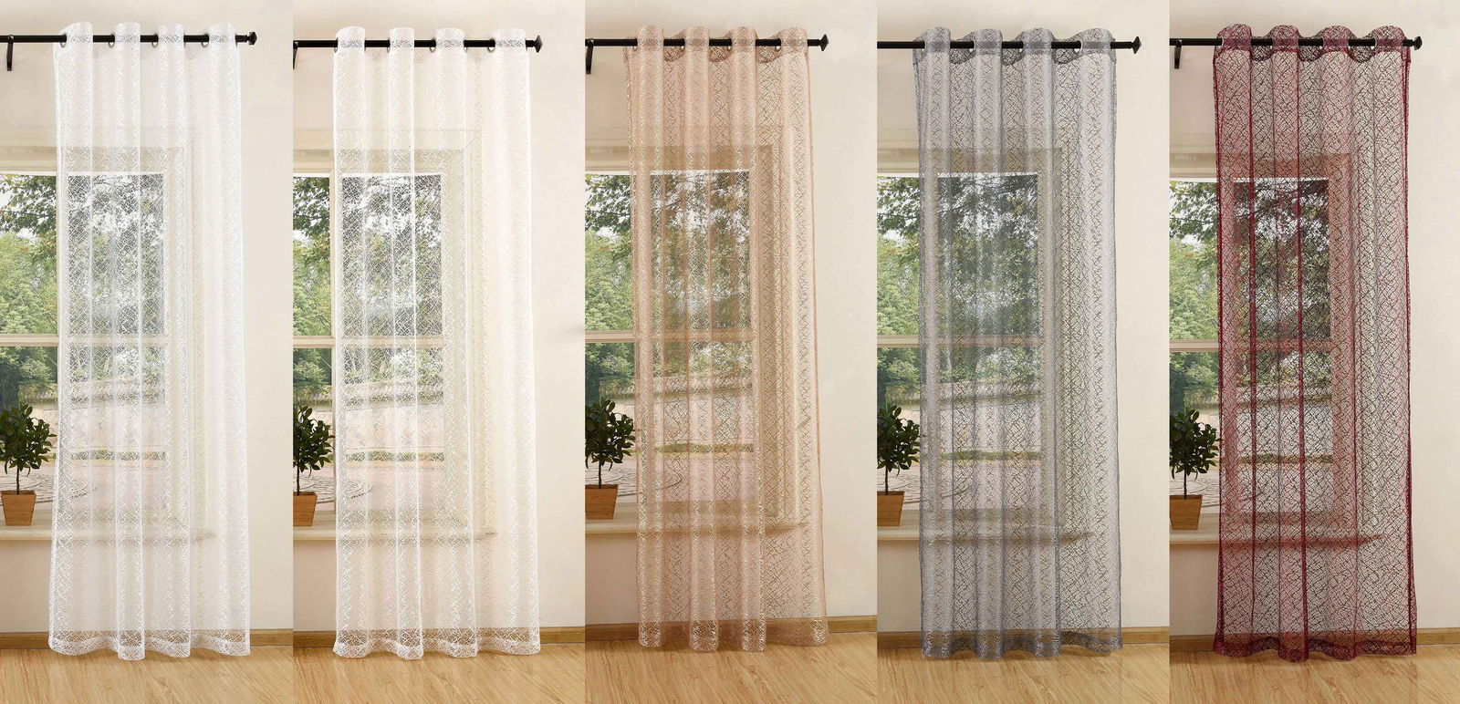 Gardine Netzvorhang mit Ösen einfarbig transparent Deko Vorhang Netz Struktur 20352 Netzgardine Gardine_Netzvorhang_mit_Osen_einfarbig_transparent_Deko_Vorhang_Netz_Struktur_20352_-_Gardinenbox.de_-_-3682240 | Gardinenbox.de