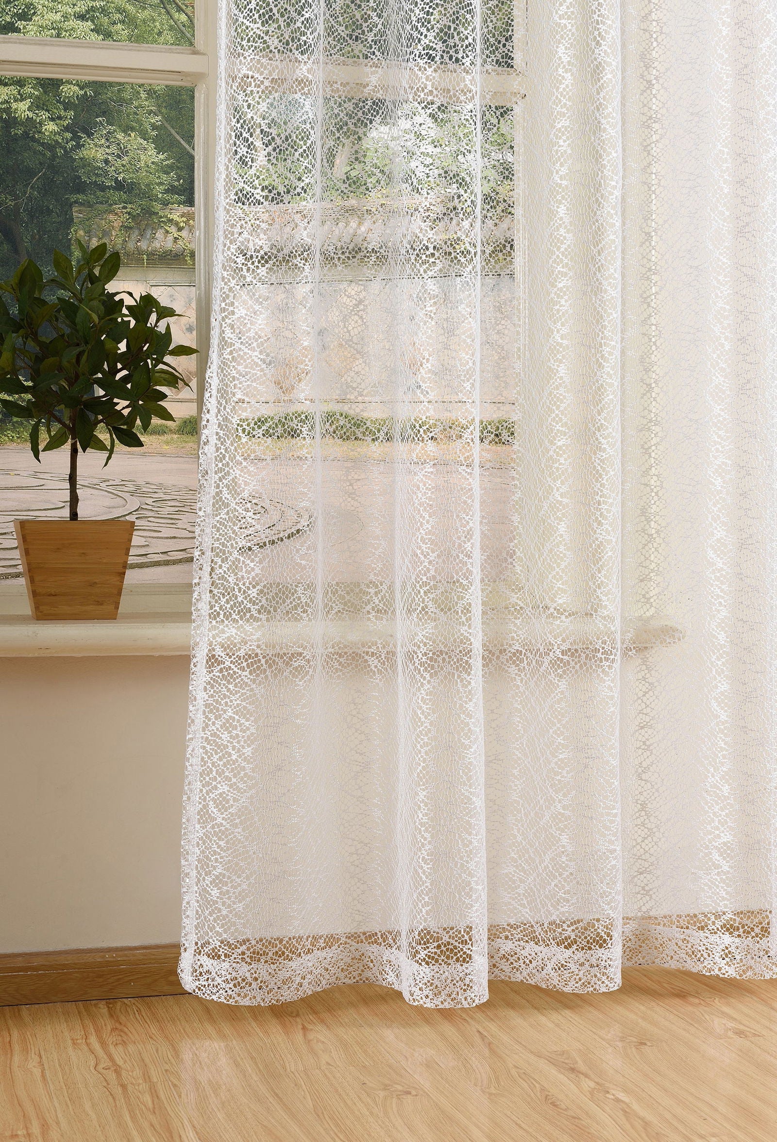 Gardine Netzvorhang mit Ösen einfarbig transparent Deko Vorhang Netz Struktur 20352 Netzgardine Gardine_Netzvorhang_mit_Osen_einfarbig_transparent_Deko_Vorhang_Netz_Struktur_20352_-_Gardinenbox.de_-_-3682374 | Gardinenbox.de