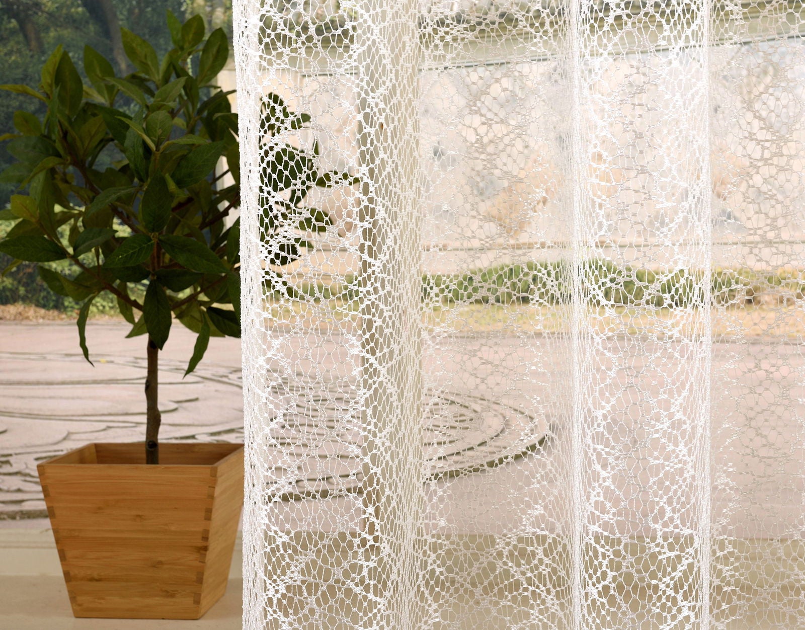 Gardine Netzvorhang mit Ösen einfarbig transparent Deko Vorhang Netz Struktur 20352 Netzgardine Gardine_Netzvorhang_mit_Osen_einfarbig_transparent_Deko_Vorhang_Netz_Struktur_20352_-_Gardinenbox.de_-_-3682422 | Gardinenbox.de