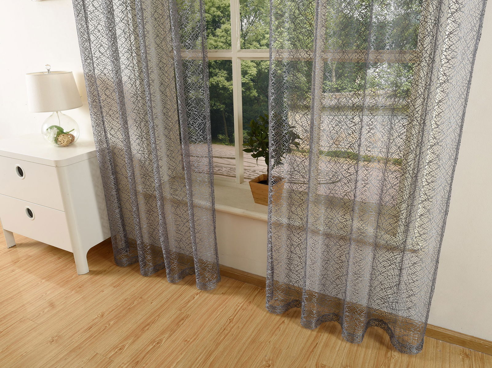 Gardine Netzvorhang mit Ösen einfarbig transparent Deko Vorhang Netz Struktur 20352 Netzgardine Gardine_Netzvorhang_mit_Osen_einfarbig_transparent_Deko_Vorhang_Netz_Struktur_20352_-_Gardinenbox.de_-_-3682453 | Gardinenbox.de