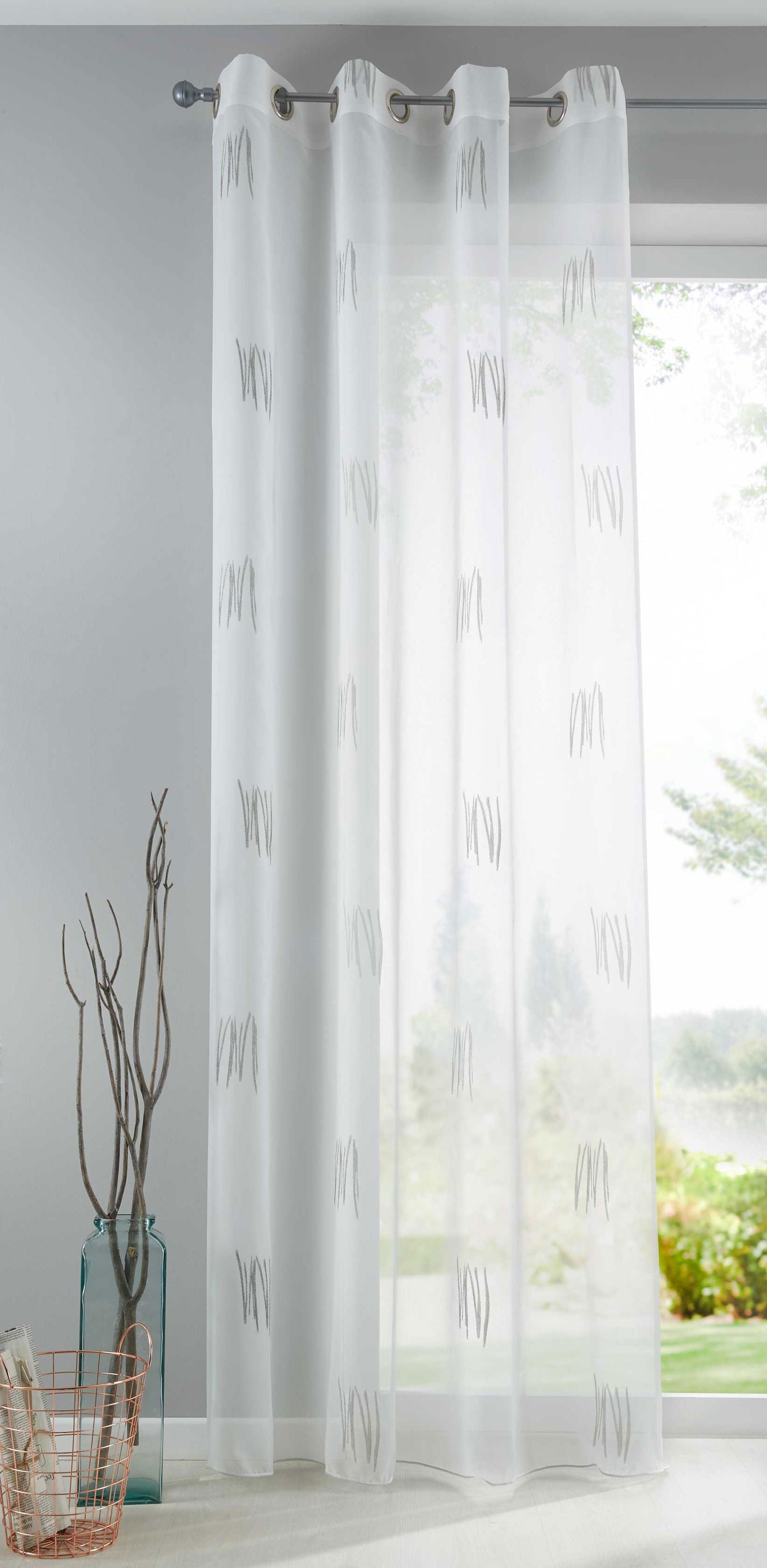 Gardine Schal Bolu Ösen Jacquardmusterung Transparent Sichtschutz Jacquard 10000143 Schwarz Gardinenschal Gardine_Schal_Bolu_Osen_Jacquardmusterung_Transparent_Sichtschutz_Jacquard_10000143_-_Gardinenbox.de_-_-3682569 | Gardinenbox.de