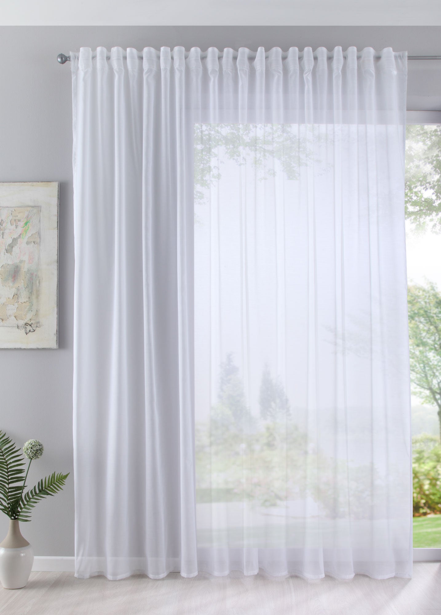 Gardine Store Batist Cotton Look transparent verdeckte Schlaufen Universalband 61500 Weiß 245x140 Gardinenstore Gardine_Store_Batist_Cotton_Look_transparent_verdeckte_Schlaufen_Universalband_61500_-_Gardinenbox.de_-_-3682635 | Gardinenbox.de