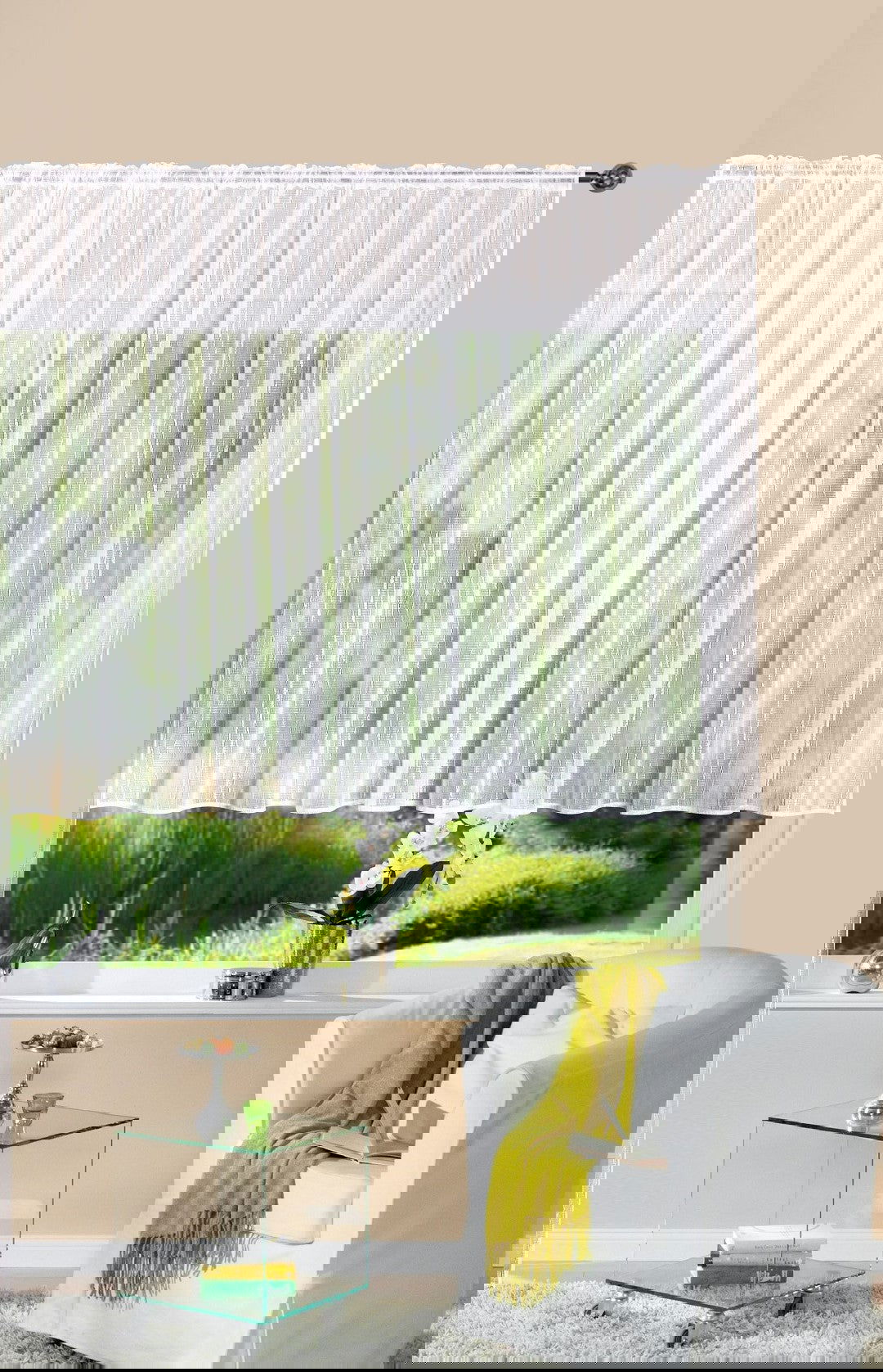 Gardine Store Jacquard Isabella Kräuselband Universalband Weiß Längsstreifen Transparent Voile Vorhang Wohnzimmer 13145 HxB 145x300 cm Gardinenschal Gardine_Store_Jacquard_Isabella_Krauselband_Universalband_Weiss_Langsstreifen_Transparent_Voile_Vorhang_Wohnzimmer_13145_-_Gardinenbox.de_-_-3682834 | Gardinenbox.de