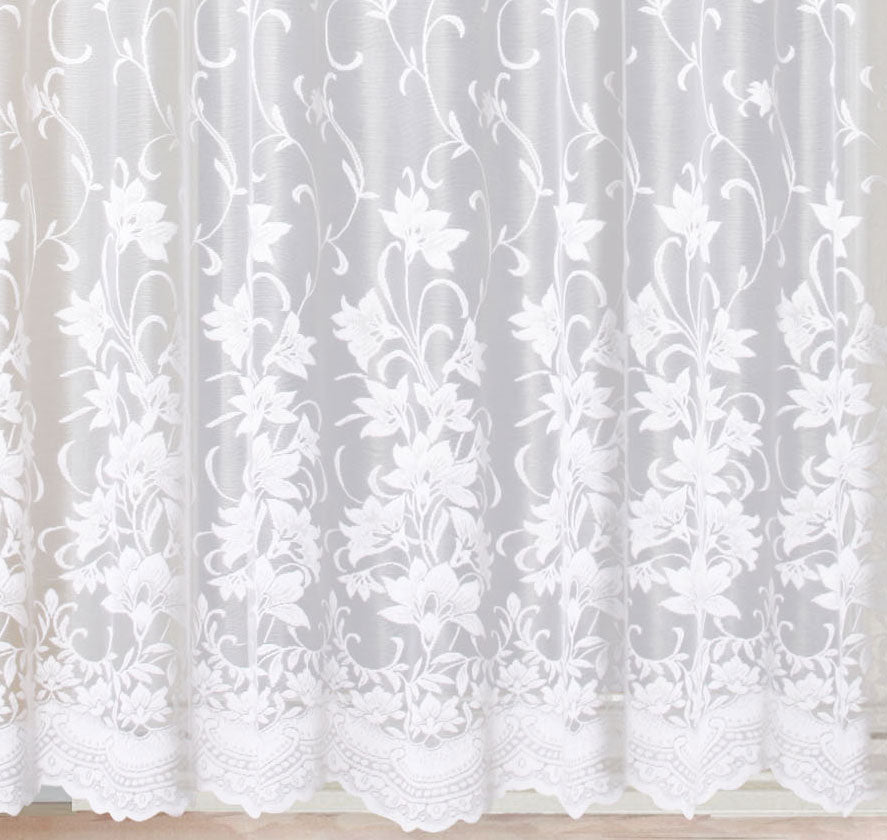 Gardine Store Jacquard Koblenz Kräuselband Universalband Weiß Blumenmuster Transparent Voile Vorhang Wohnzimmer 13146 Gardinenstore Gardine_Store_Jacquard_Koblenz_Krauselband_Universalband_Weiss_Blumenmuster_Transparent_Voile_Vorhang_Wohnzimmer_13146_-_Gardinenbox.de_-_-3682874 | Gardinenbox.de