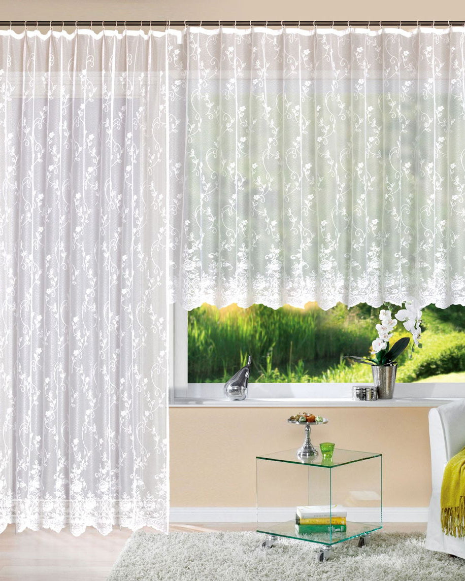 Gardine Store Jacquard Mainz Kräuselband Universalband Weiß Blumenmuster Transparent Vorhang Wohnzimmer 13144 Gardinenstore Gardine_Store_Jacquard_Mainz_Krauselband_Universalband_Weiss_Blumenmuster_Transparent_Vorhang_Wohnzimmer_13144_-_Gardinenbox.de_-_-3682911 | Gardinenbox.de