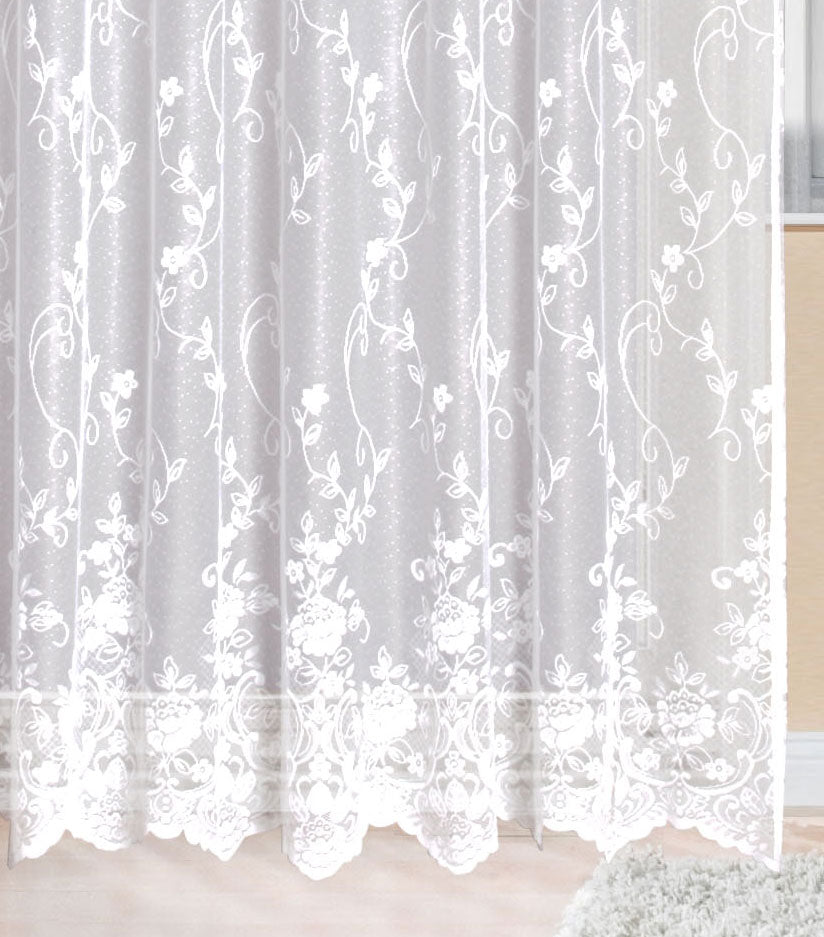 Gardine Store Jacquard Mainz Kräuselband Universalband Weiß Blumenmuster Transparent Vorhang Wohnzimmer 13144 Gardinenstore Gardine_Store_Jacquard_Mainz_Krauselband_Universalband_Weiss_Blumenmuster_Transparent_Vorhang_Wohnzimmer_13144_-_Gardinenbox.de_-_-3682932 | Gardinenbox.de