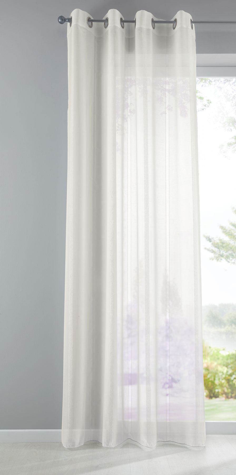 Gardine Streifen Design Van transparent Schal Ösen Vorhang Jacquard Pflegeleicht 10000138 Creme Gardinenschal Gardine_Streifen_Design_Van_transparent_Schal_Osen_Vorhang_Jacquard_Pflegeleicht_10000138_-_Gardinenbox.de_-_-3683004 | Gardinenbox.de