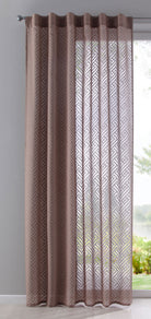 Gardine Vorhang Schal verdeckte Schlaufen Ausbrenner Qulität modern mit abstraktem Muster 63000 Nougat Vorhang Gardine_Vorhang_Schal_verdeckte_Schlaufen_Ausbrenner_Qulitat_modern_mit_abstraktem_Muster_63000_-_Gardinenbox.de_-_-3683566 | Gardinenbox.de