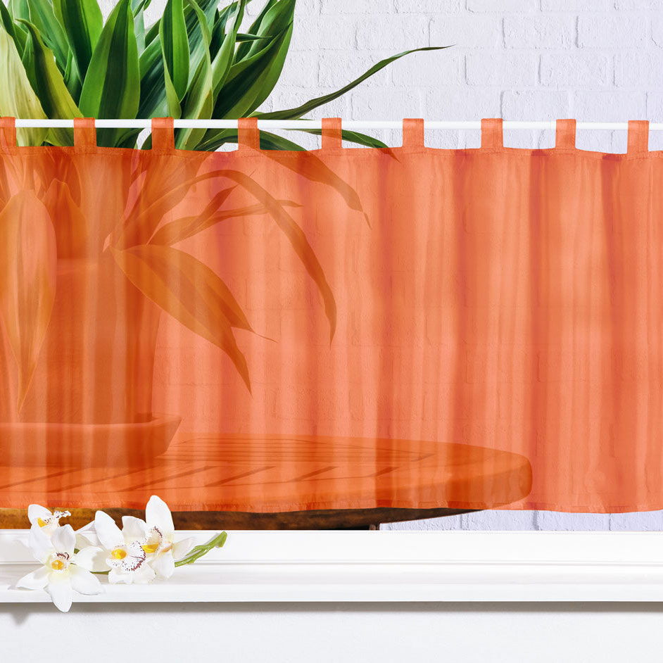 Gardinenbox Scheibengardine UNI Voile 61070 RotOrange Scheibengardine Gardinenbox_Scheibengardine_UNI_Voile_61070_-_Gardinenbox.de_-_-3683898 | Gardinenbox.de