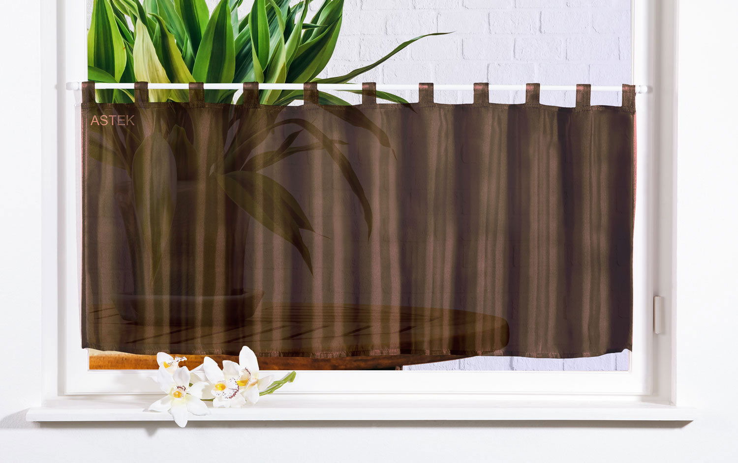 Gardinenbox Scheibengardine UNI Voile 61070 Braun Scheibengardine Gardinenbox_Scheibengardine_UNI_Voile_61070_-_Gardinenbox.de_-_-3683908 | Gardinenbox.de