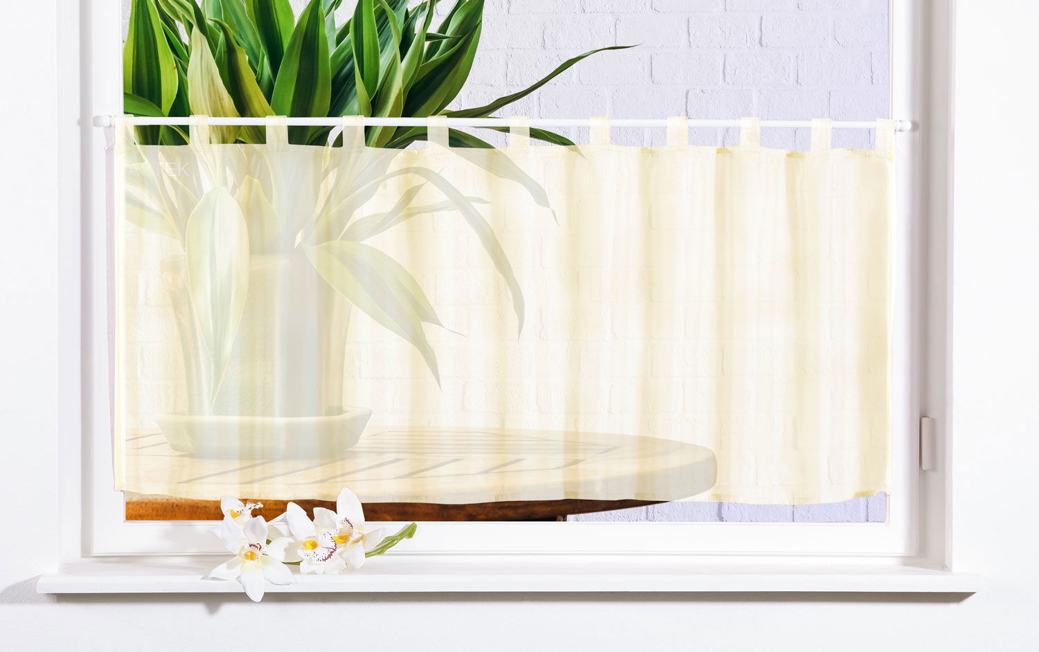 Gardinenbox Scheibengardine UNI Voile 61070 Creme Scheibengardine Gardinenbox_Scheibengardine_UNI_Voile_61070_-_Gardinenbox.de_-_-3683940 | Gardinenbox.de