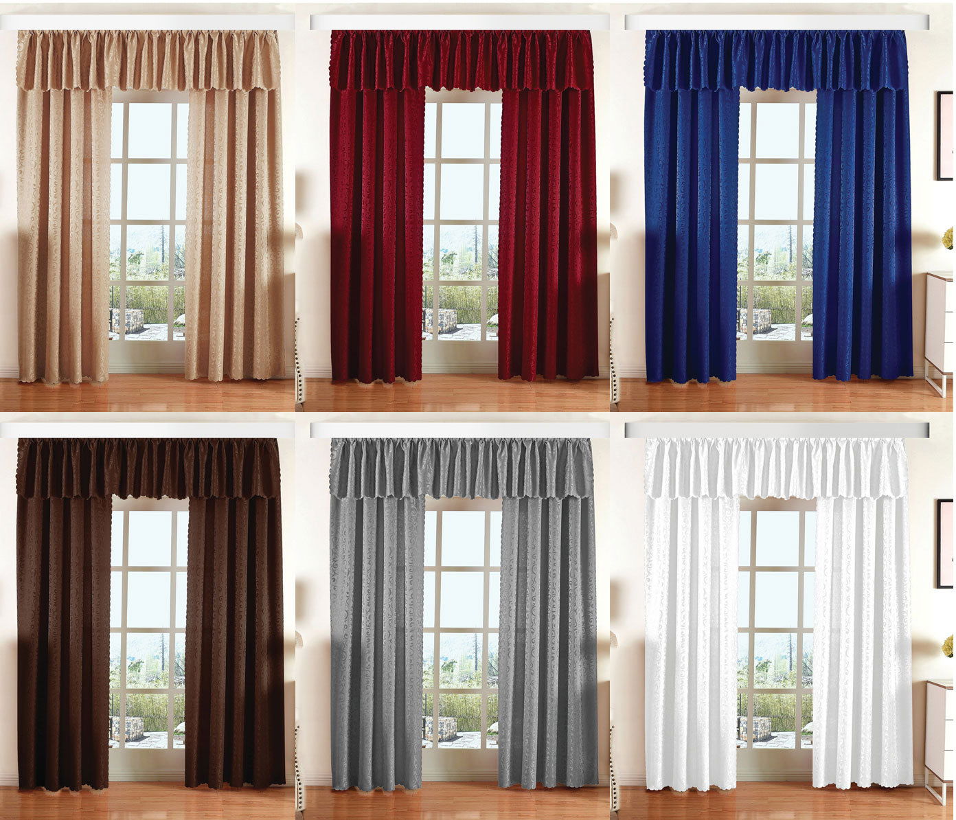 Halley Damast Gardinen Set, 5 Teile, eingenähtes Kräuselband bewährte Jacquard Qualität, blickdicht 20108 Vorhang Set Halley_Damast_Gardinen_Set_5_Teile_eingenahtes_Krauselband_bewahrte_Jacquard_Qualitat_blickdicht_20108_-_Gardinenbox.de_-_-3684589 | Gardinenbox.de