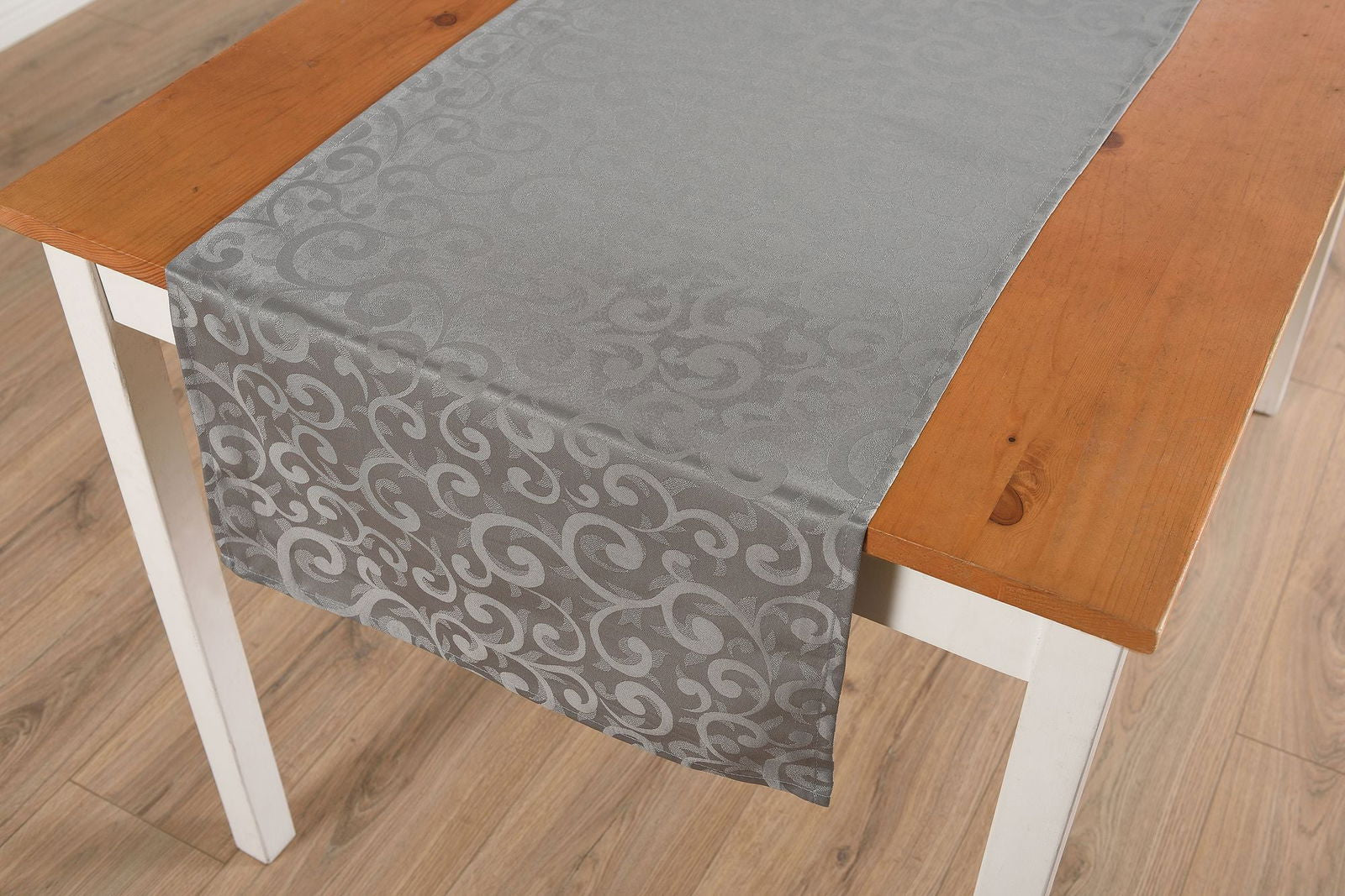 Halley Damast Tischdecke Tischwäsche Läufer 201080 Silber BxL 45x150 cm Tischwäsche Halley_Damast_Tischdecke_Tischwasche_Laufer_201080_-_Gardinenbox.de_-_-3684947 | Gardinenbox.de