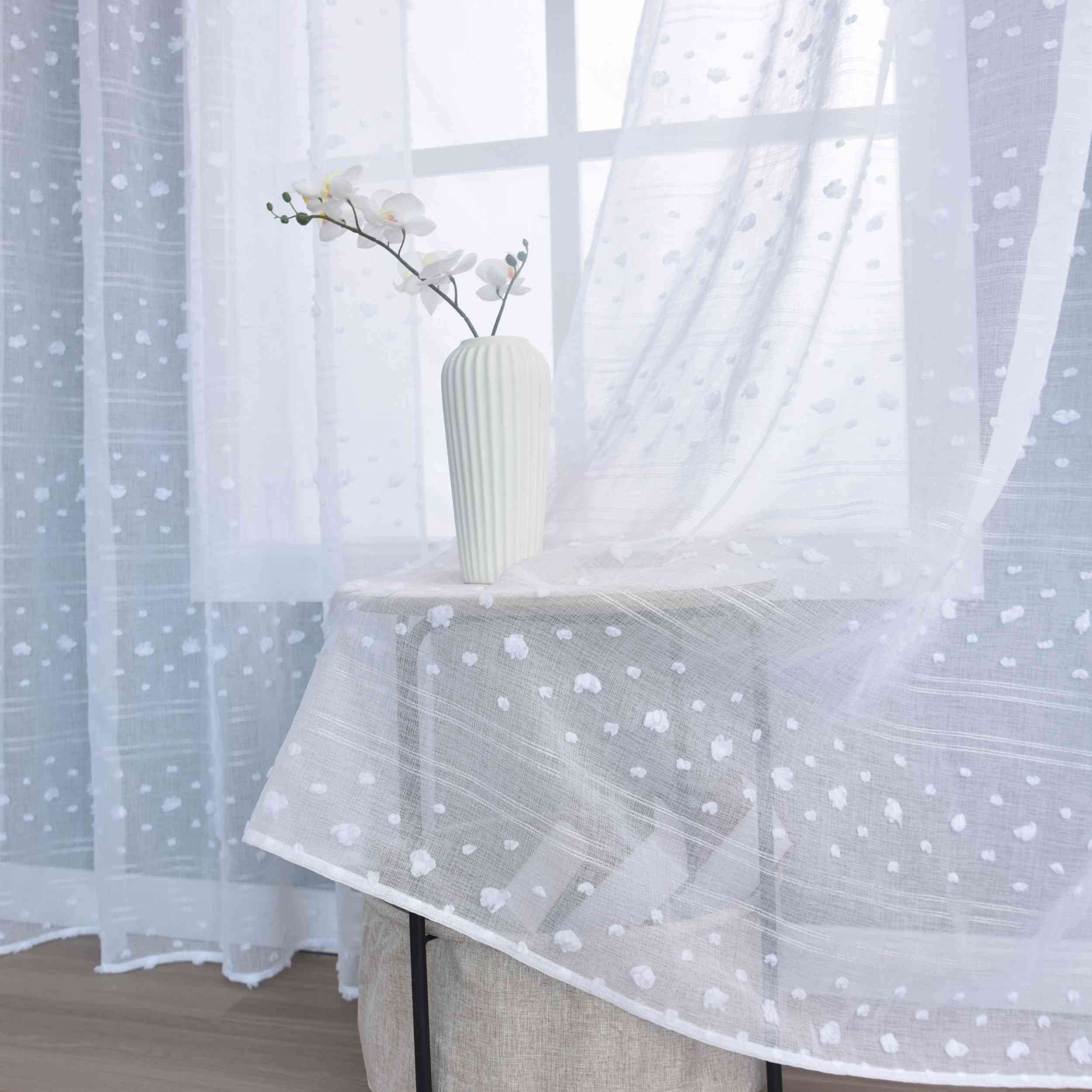 2er Set Gardine »VALENCIA« Multiband Aufhängung Scherli Transparent Leinen-Optik 2023400-408S-2 Gardinen Set Img0512_1 | Gardinenbox.de