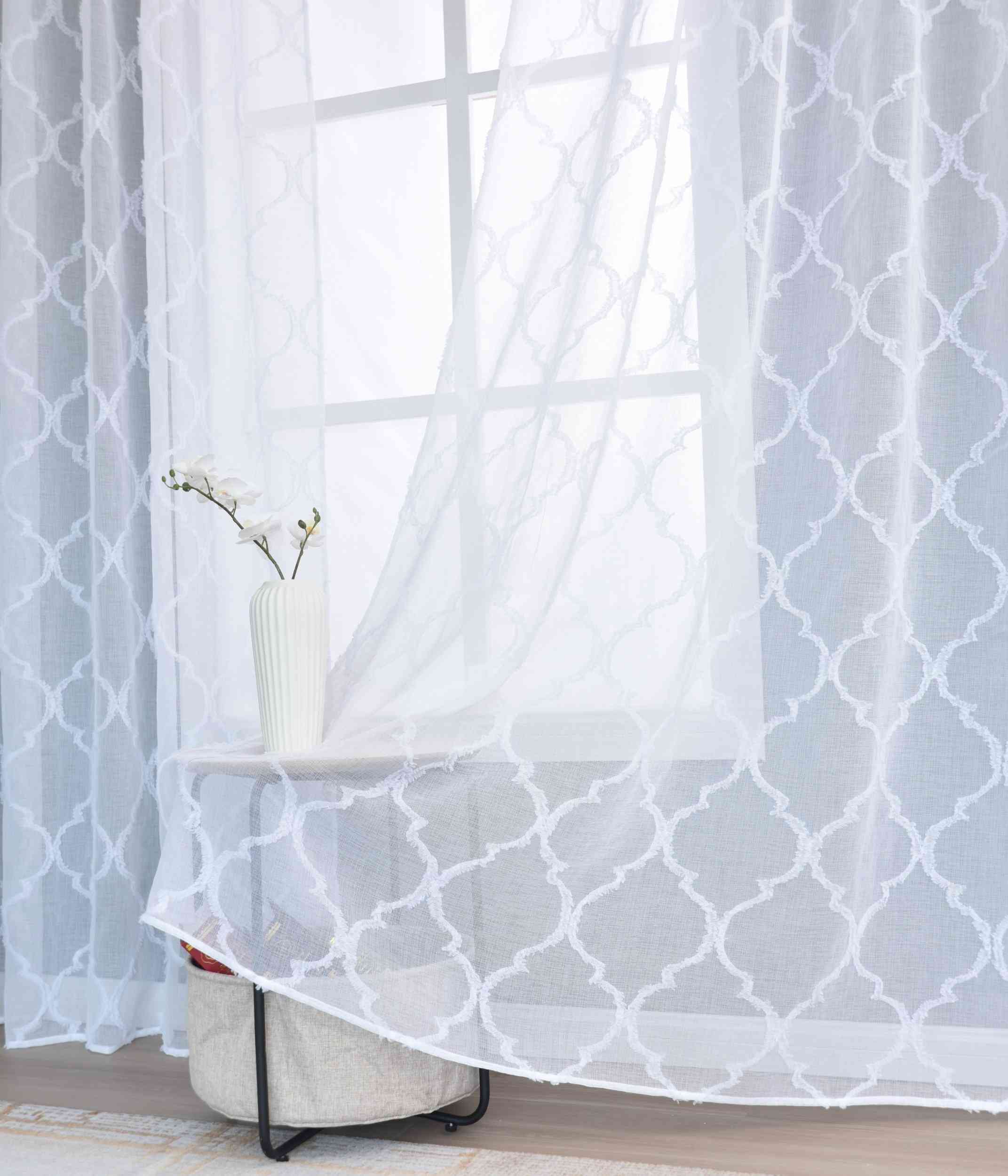 2er Set Gardine »VALENCIA« Multiband Aufhängung Scherli Transparent Leinen-Optik 2023400-408S-2 Gardinen Set Img0542_1 | Gardinenbox.de