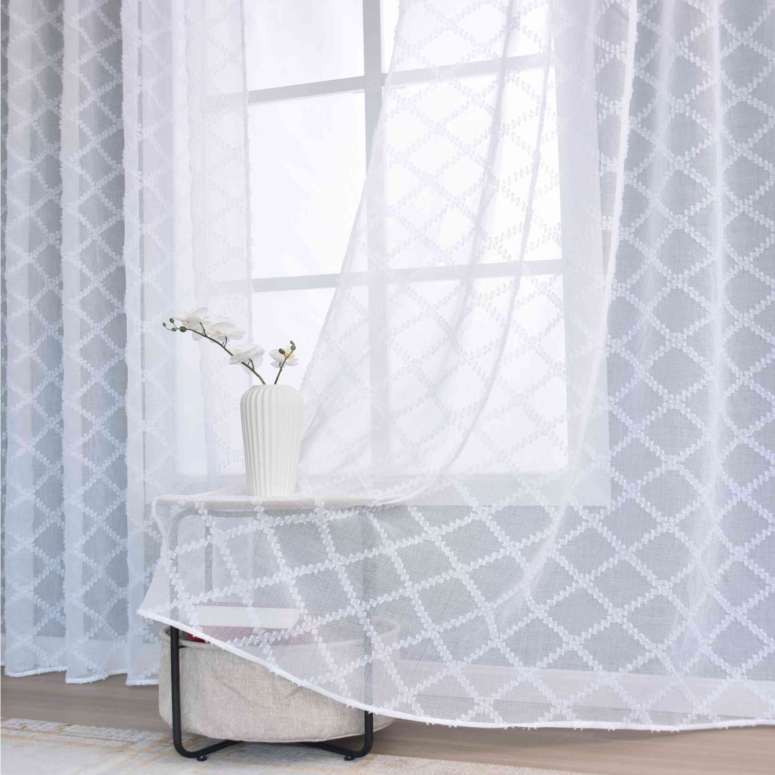 Gardine »VALENCIA« Multiband Aufhängung Scherli Transparent Leinen-Optik 2023400-408S Gardinenschal Img0563_1_2fb882f0-1a06-425a-90ee-ba7ba9788628 | Gardinenbox.de